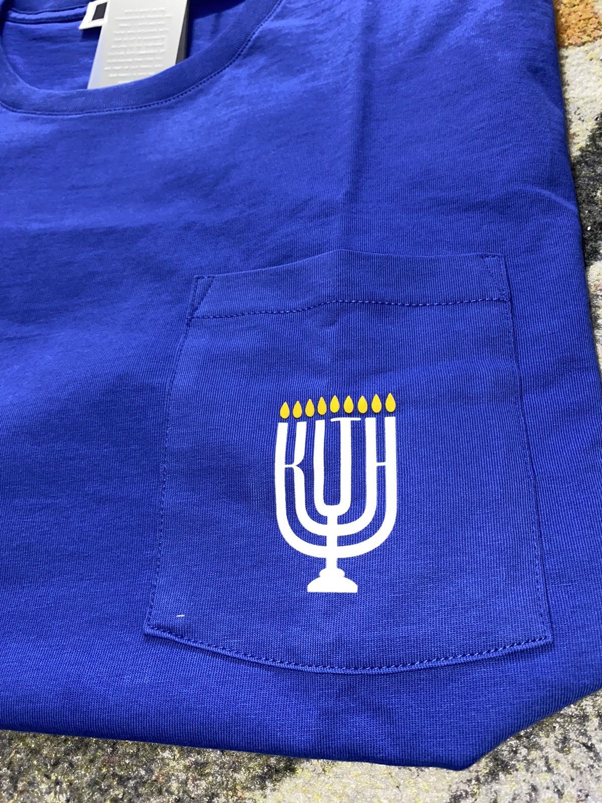Kith Kith for Hanukkah Menorah Pocket Tee Blue Size US L / EU 52-54 / 3 - 2 Thumbnail