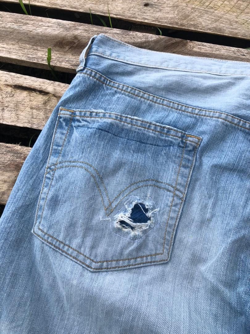 Levi's × Vintage Vintage 90s Levi's 501 Denim Jeans Distressed Size US 36 / EU 52 - 11 Thumbnail