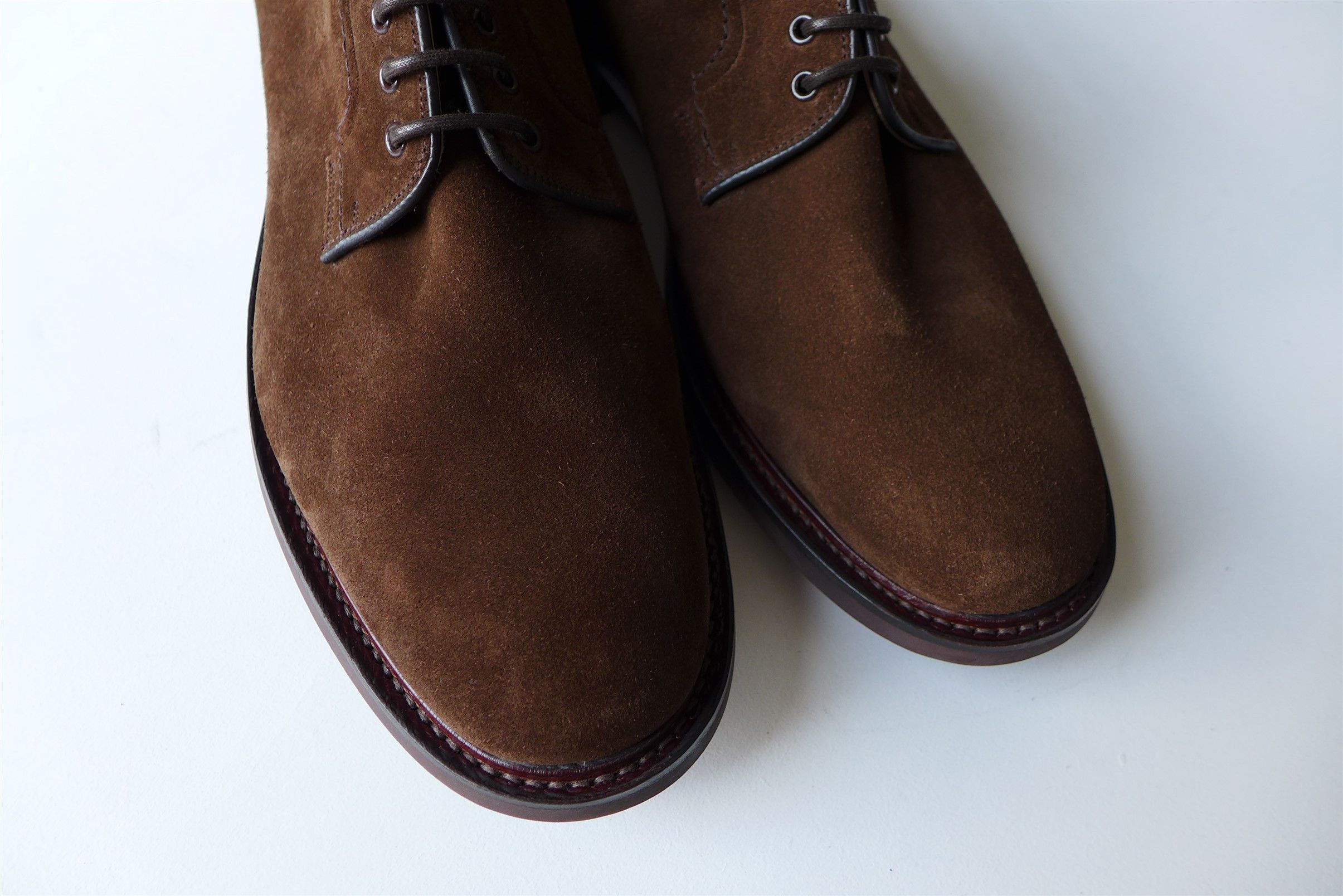 Church's n/a Churchs Bestone Derby Shoes - Sigar Castoro Suede Size US 11.5 / EU 44-45 - 4 Thumbnail