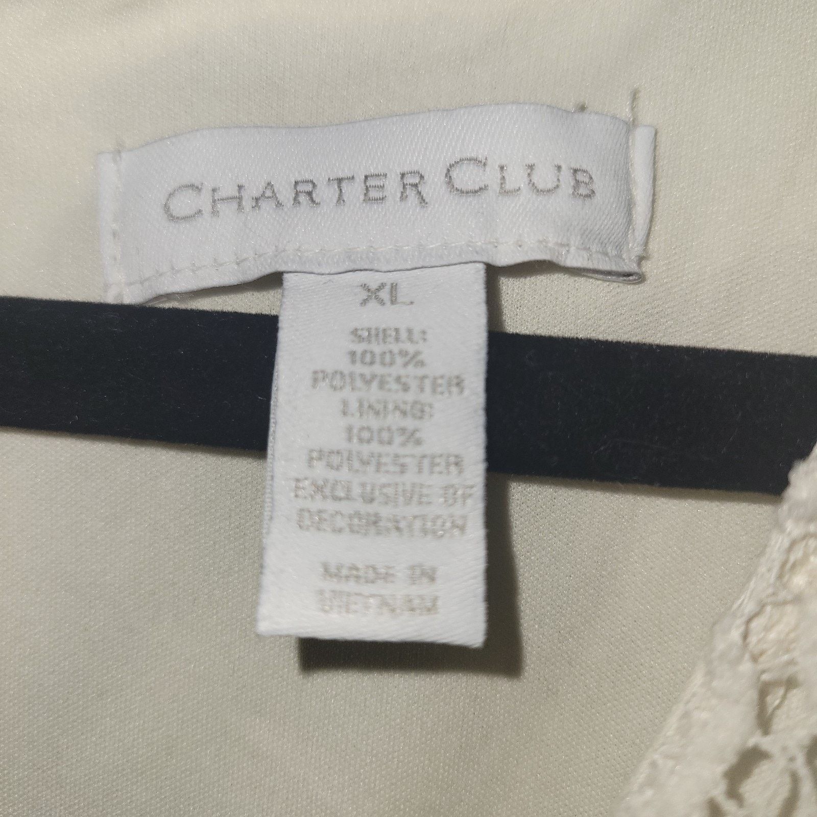 & Other Stories Charter Club Lace Fit & Flare Dress Size XL Vintage Cream Size XL / US 12-14 / IT 48-50 - 2 Thumbnail