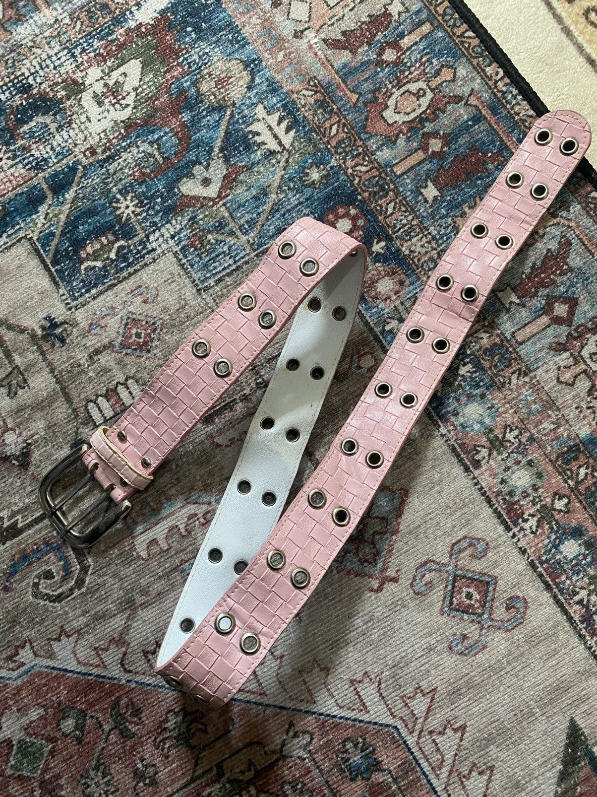 If Six Was Nine Pink two prongs belt Size ONE SIZE - 1 Thumbnail