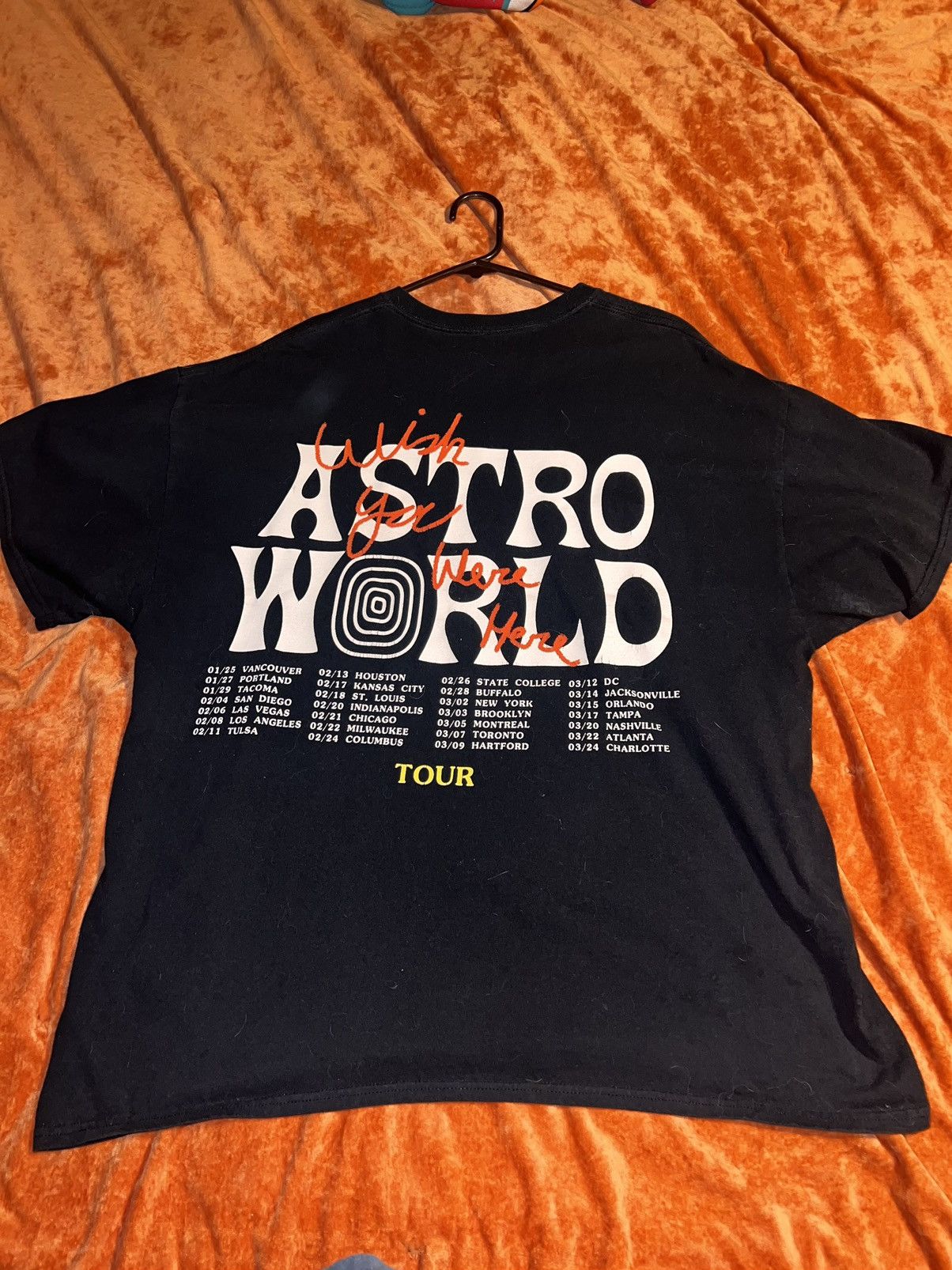 Travis Scott Travis Scott Wish you were here tour tee Size US XXL / EU 58 / 5 - 4 Thumbnail