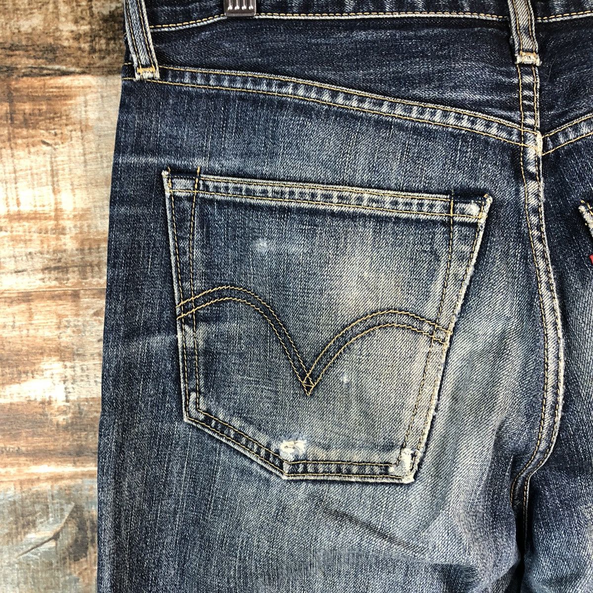 Levi's Levis 502 Blue ripped distressed Denim Pants #A2605 Size US 33 - 15 Thumbnail
