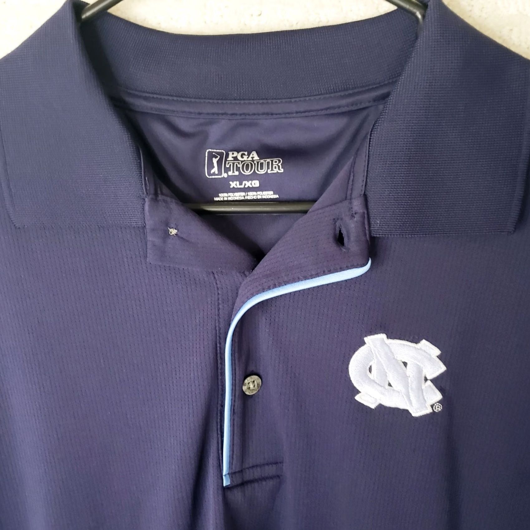 PGA Tour PGA Tour Blue Polo Shirt Men's XL Short Sleeve North Carolina Tarhills Logo Golf Size US XL / EU 56 / 4 - 4 Thumbnail