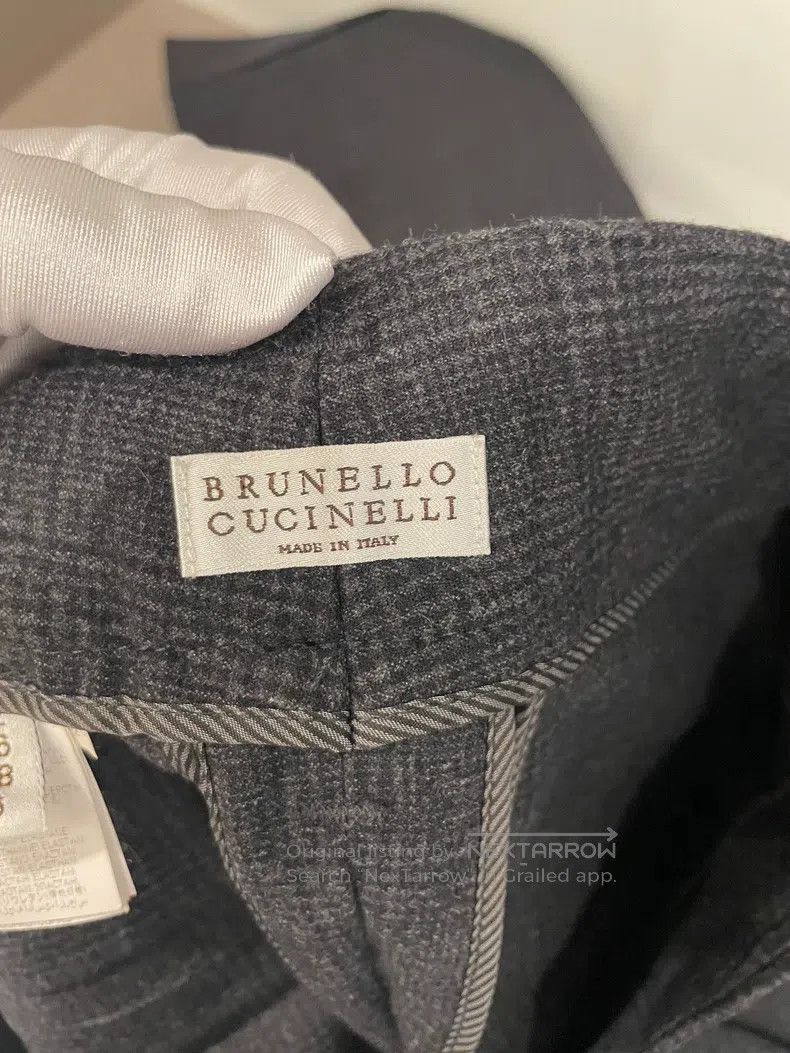 Brunello Cucinelli Brunello Cucinelli Black New Wool Wide Leg Pants Size 27" / US 4 / IT 40 - 3 Thumbnail