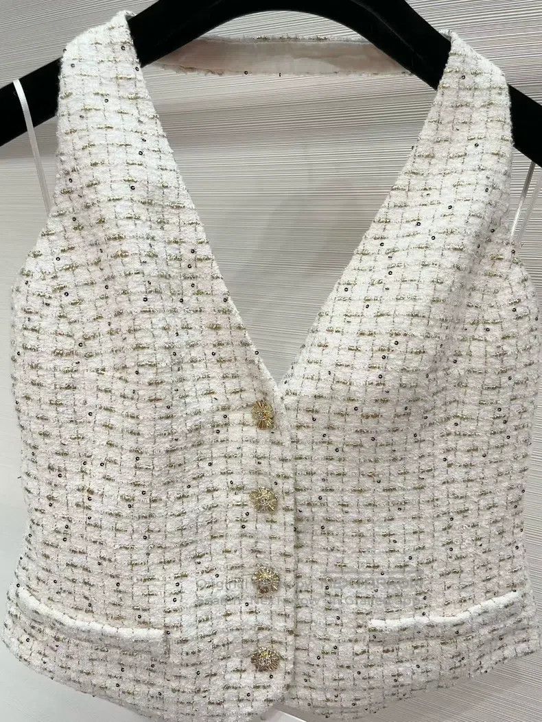 Chanel Chanel 26C white gold hanni hanging neck vest Size XS / US 0-2 / IT 36-38 - 3 Thumbnail