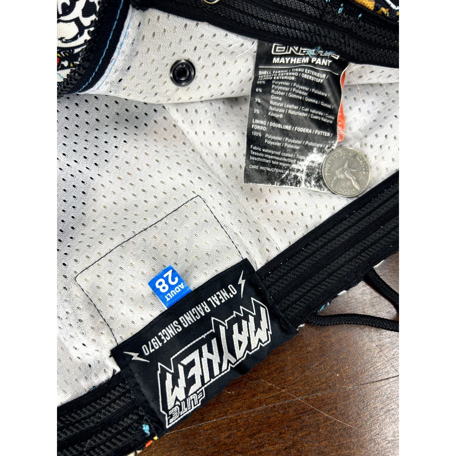 Vintage ATV Motocross O'Neal Lite Mayhem Crank Pants Racing Gear Size US 28 / EU 44 - 3 Thumbnail