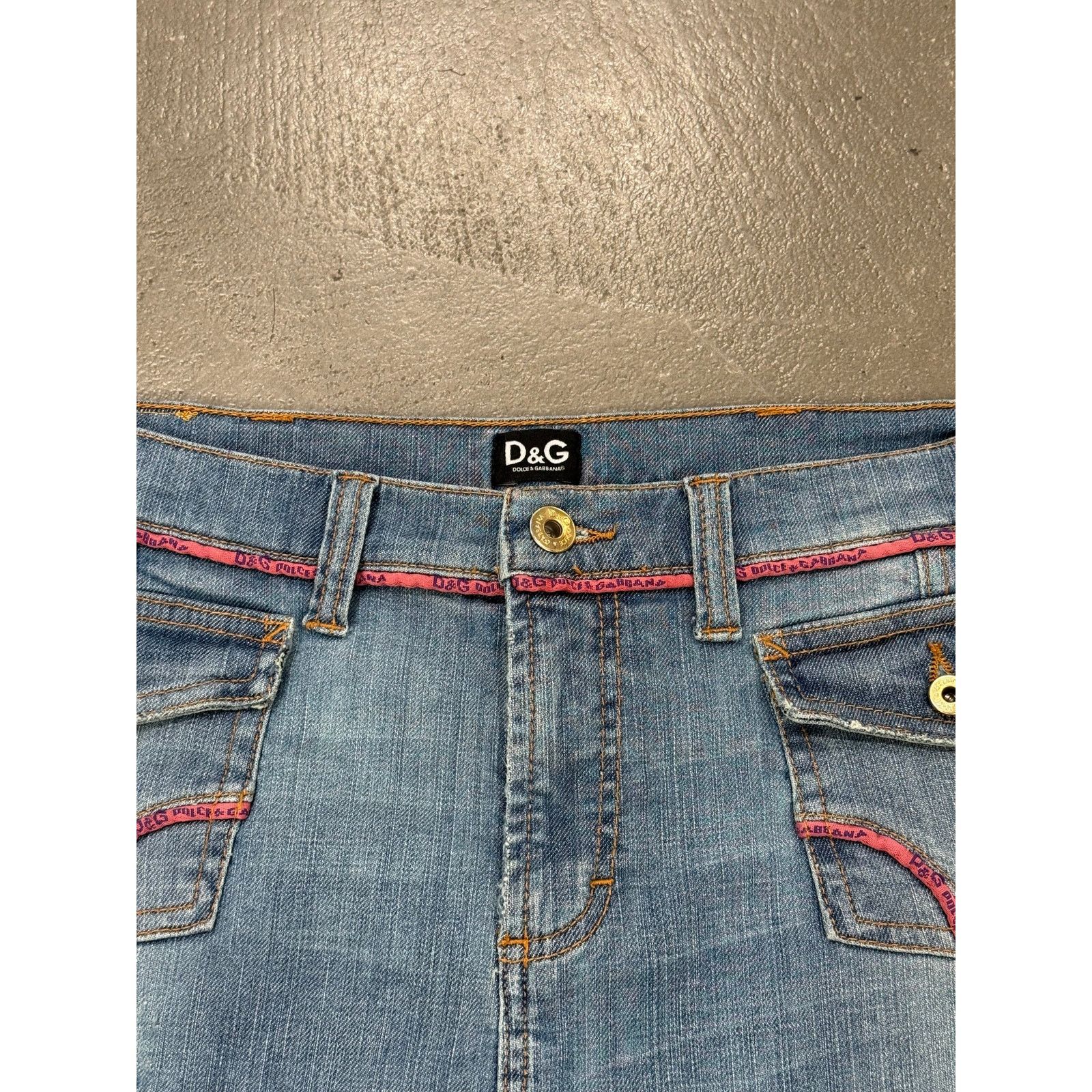 Dolce & Gabbana S/S 2005 Dolce & Gabbana mini denim skirt Size 30" / US 8 / IT 44 - 6 Thumbnail