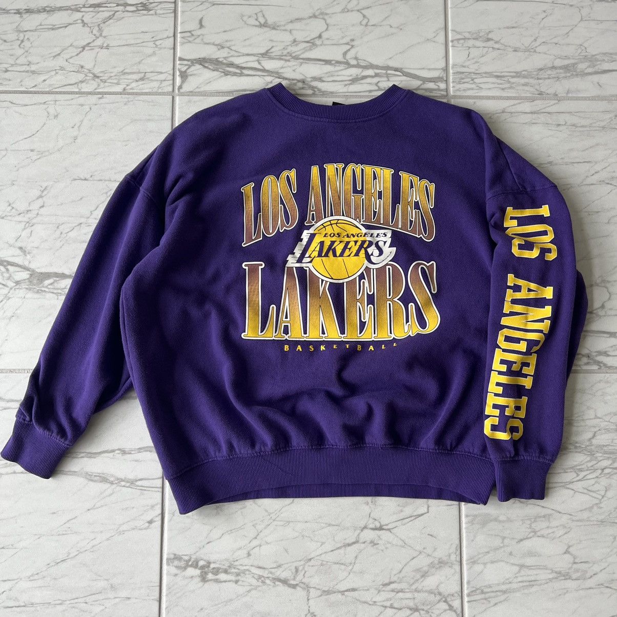 NBA Vintage Los Angeles Lakers Crewneck Sweater Size US M / EU 48-50 / 2 - 1 Thumbnail