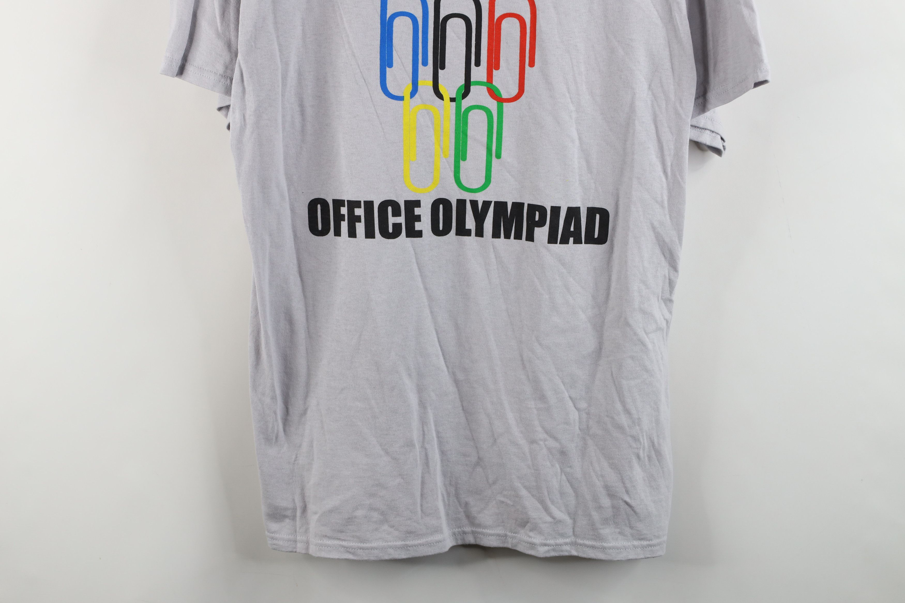 Vintage Deadstock Y2K The Office Spell Office Olympiad T-Shirt Gray Size US L / EU 52-54 / 3 - 3 Thumbnail