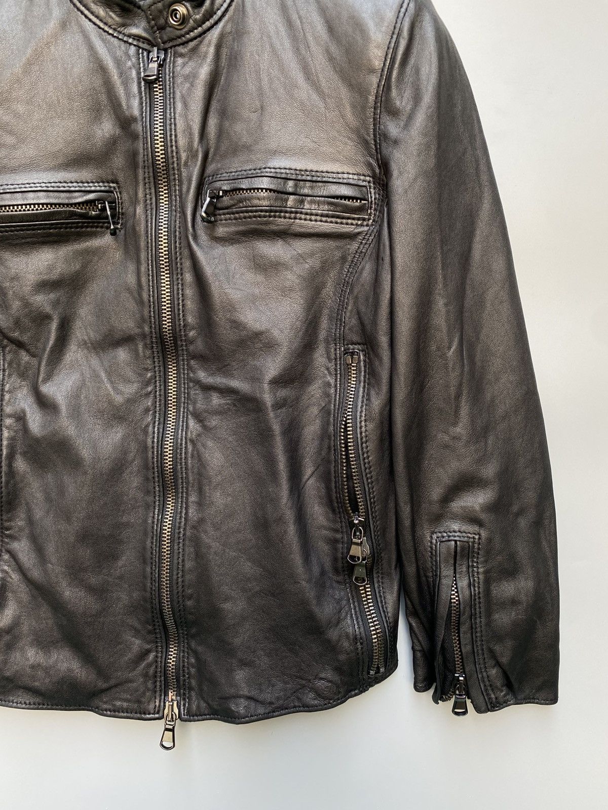 R13 R13- Moto Biker Leather Jacket Size S / US 4 / IT 40 - 8 Thumbnail