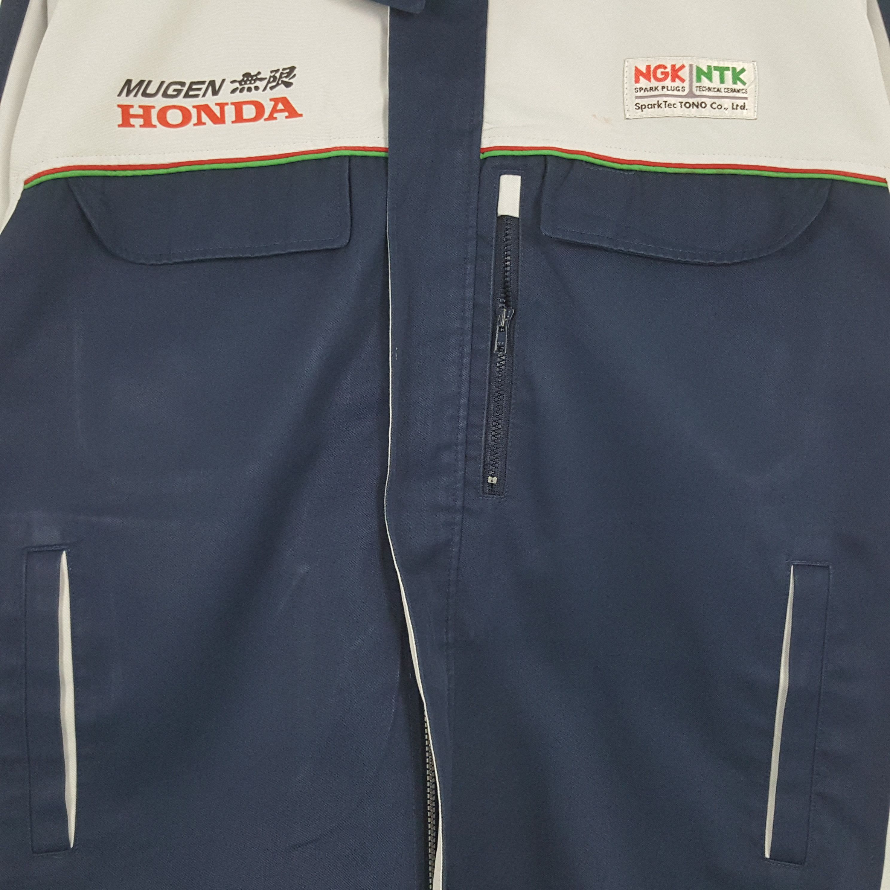 Honda × Vintage Vintage Mugen Honda X NGK Japanese Racing Custom Art Jacket Size US XL / EU 56 / 4 - 4 Thumbnail