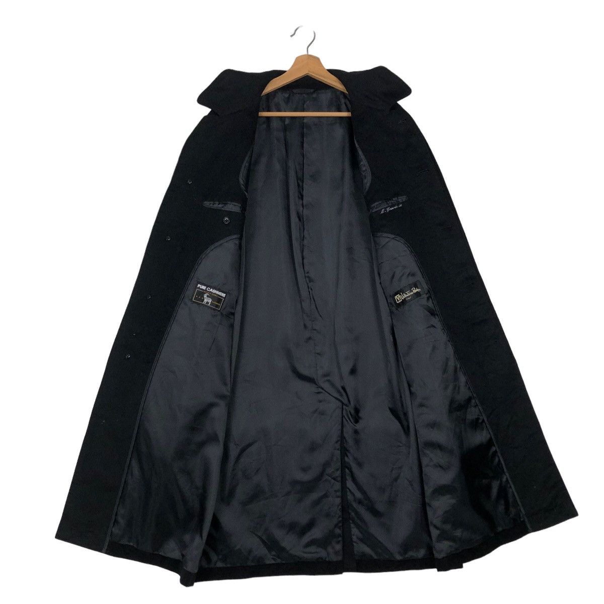Japanese Brand 🔥Rich Black - Fly Coats Long Jacket Wool Valentino Rudy Size US M / EU 48-50 / 2 - 10 Thumbnail
