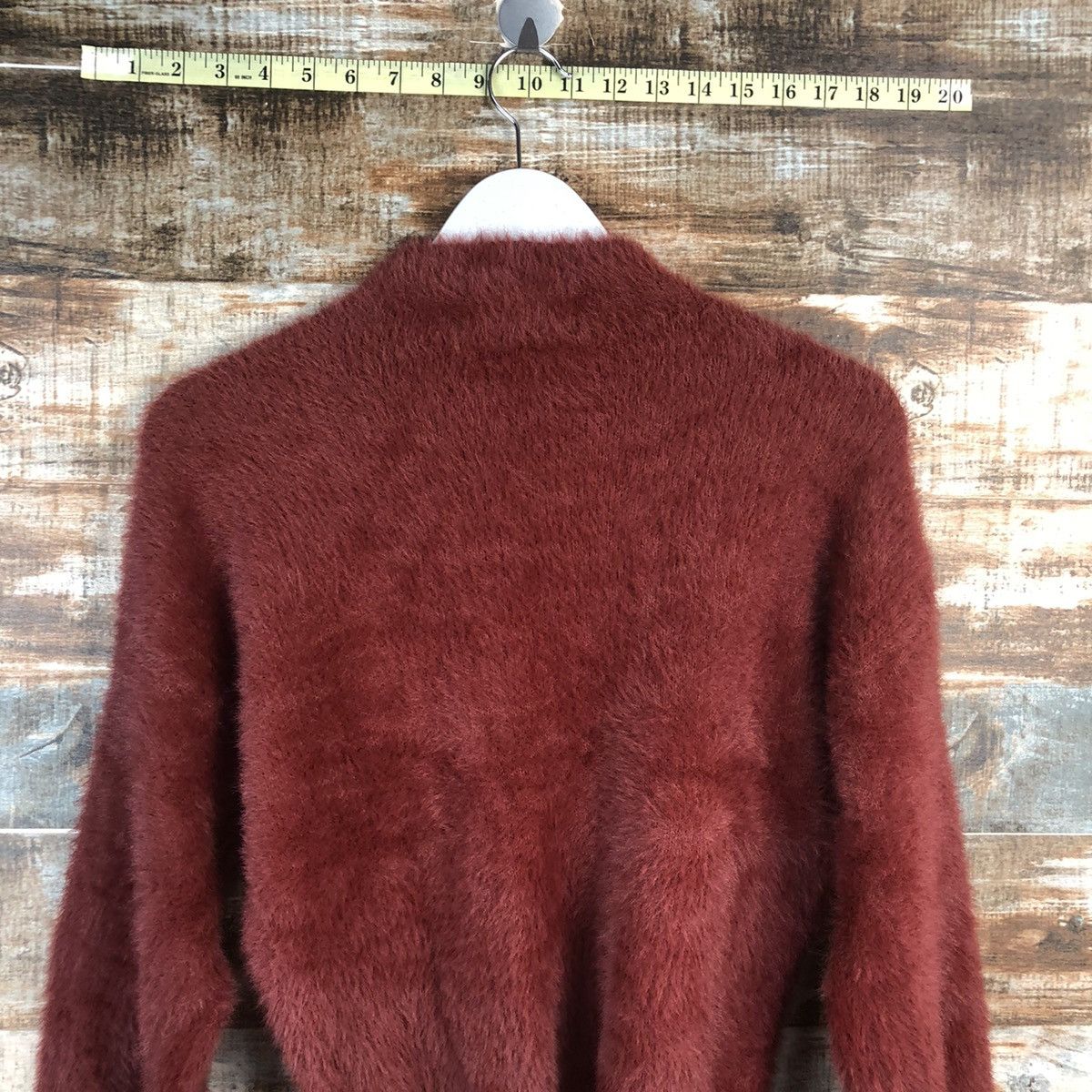 Japanese Brand DL Lubby & Rose Brown mohair fur shaggy Knitwear #C022 Size S / US 4 / IT 40 - 13 Thumbnail