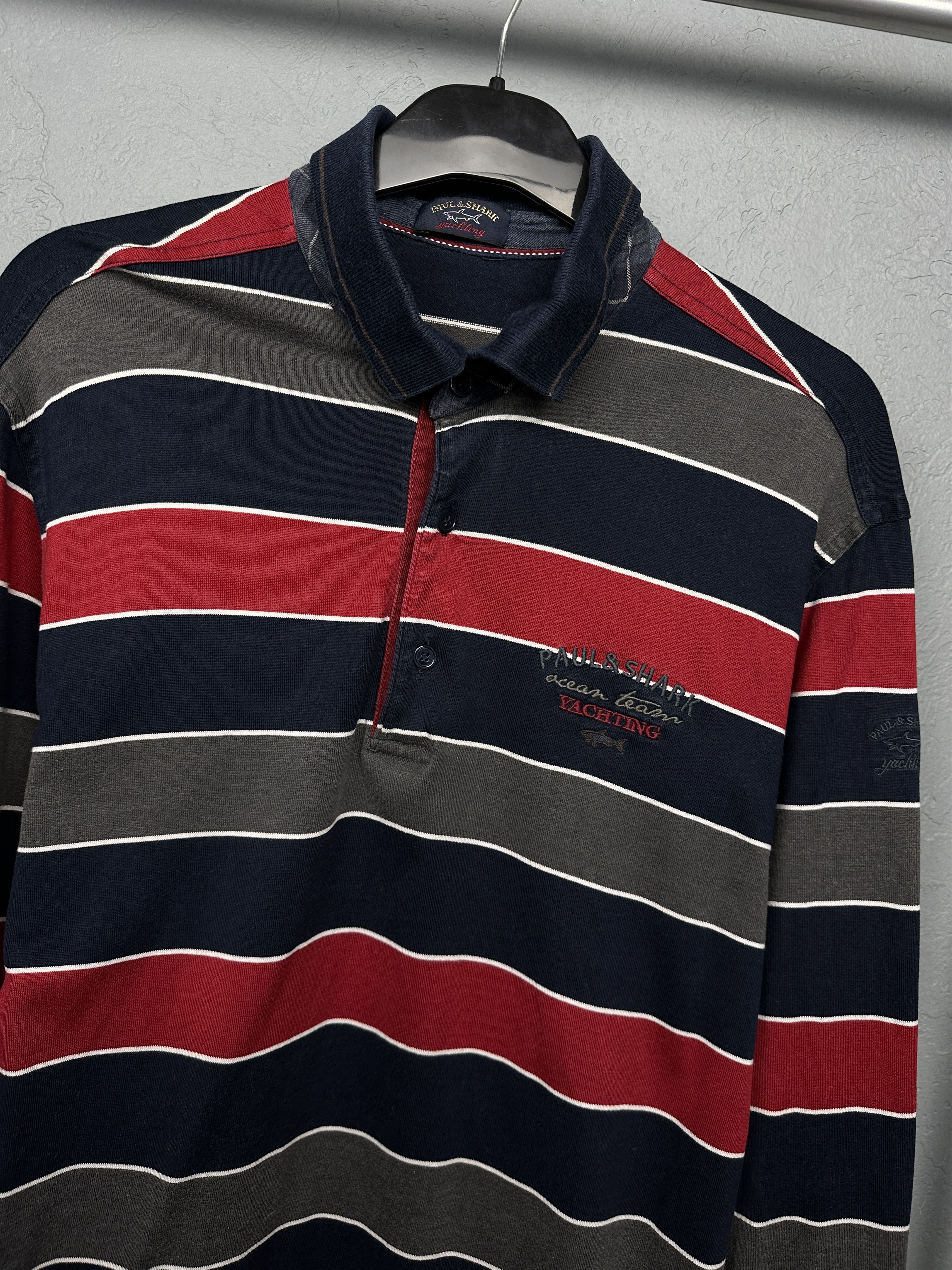 Paul & Shark Paul & Shark Vinage Mens Long Sleeve Polo Shirt Size US L / EU 52-54 / 3 - 2 Thumbnail