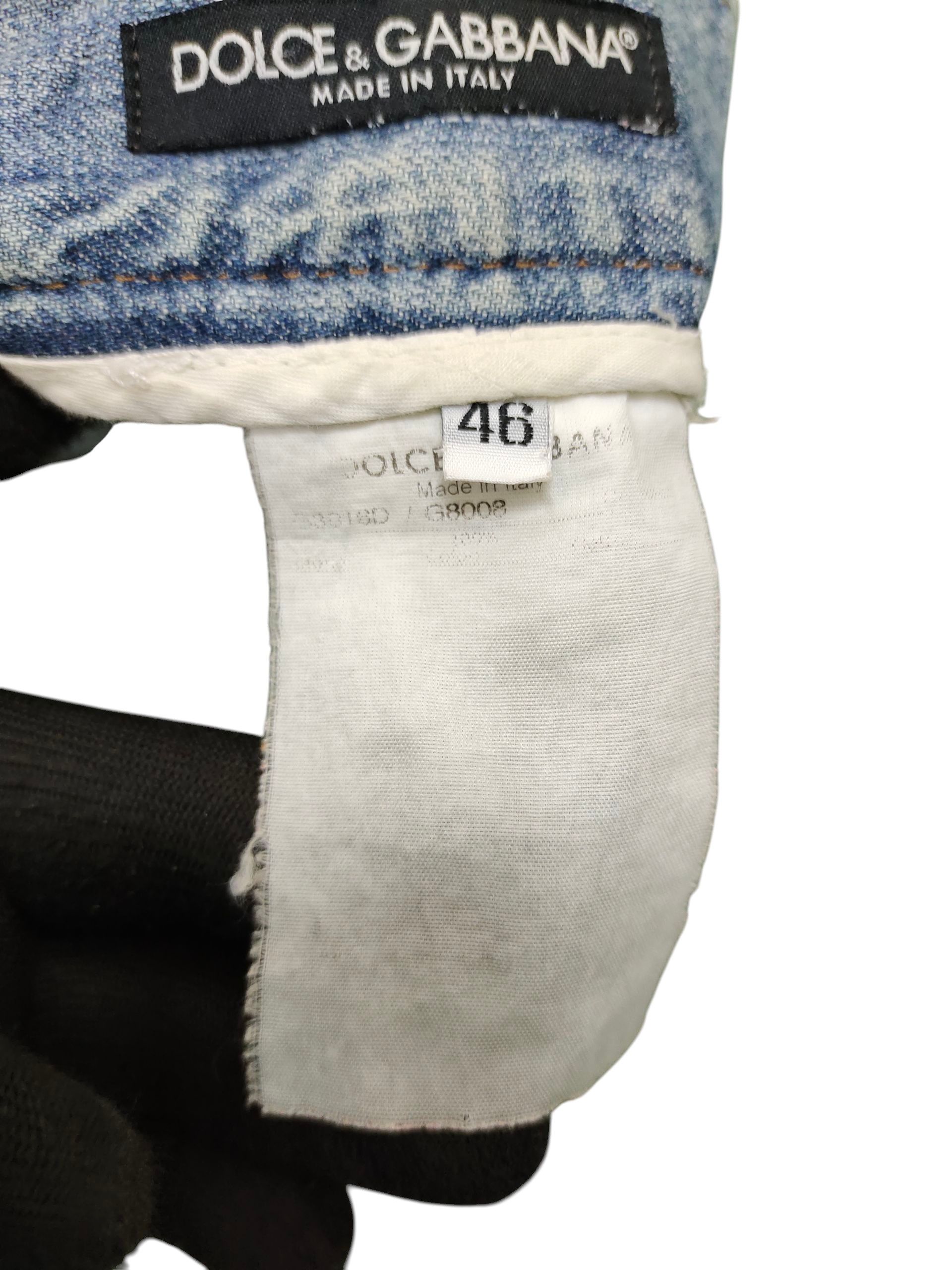 Dolce & Gabbana Vintage 90s Dolce & Gabbana Clawmark Distress Denim Jeans Size US 33 - 11 Thumbnail