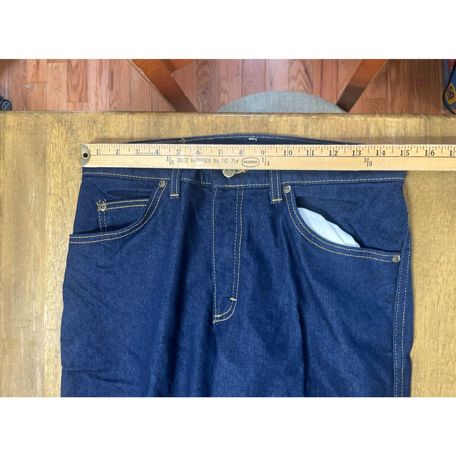 Vintage Riders Jeans, Denim, Straight Leg, 32x32, Men, Blue, 5-pockets, Regular, Inseam 32, Waist 30, Vintage No Size US 32 / EU 48 - 5 Thumbnail