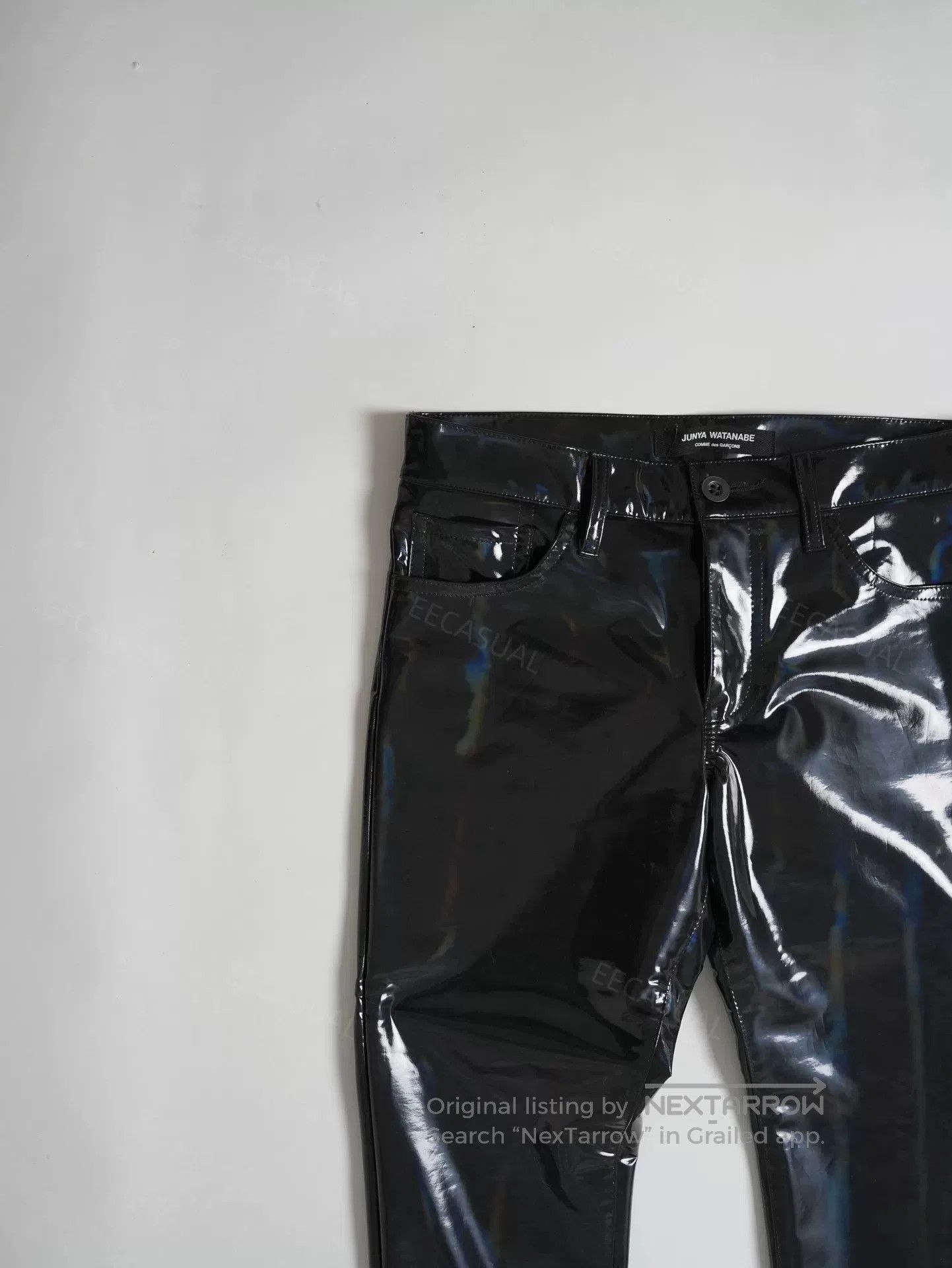 Junya Watanabe Junya Watanabe Black Patent Leather Pants. Size US 26 / EU 42 - 5 Thumbnail