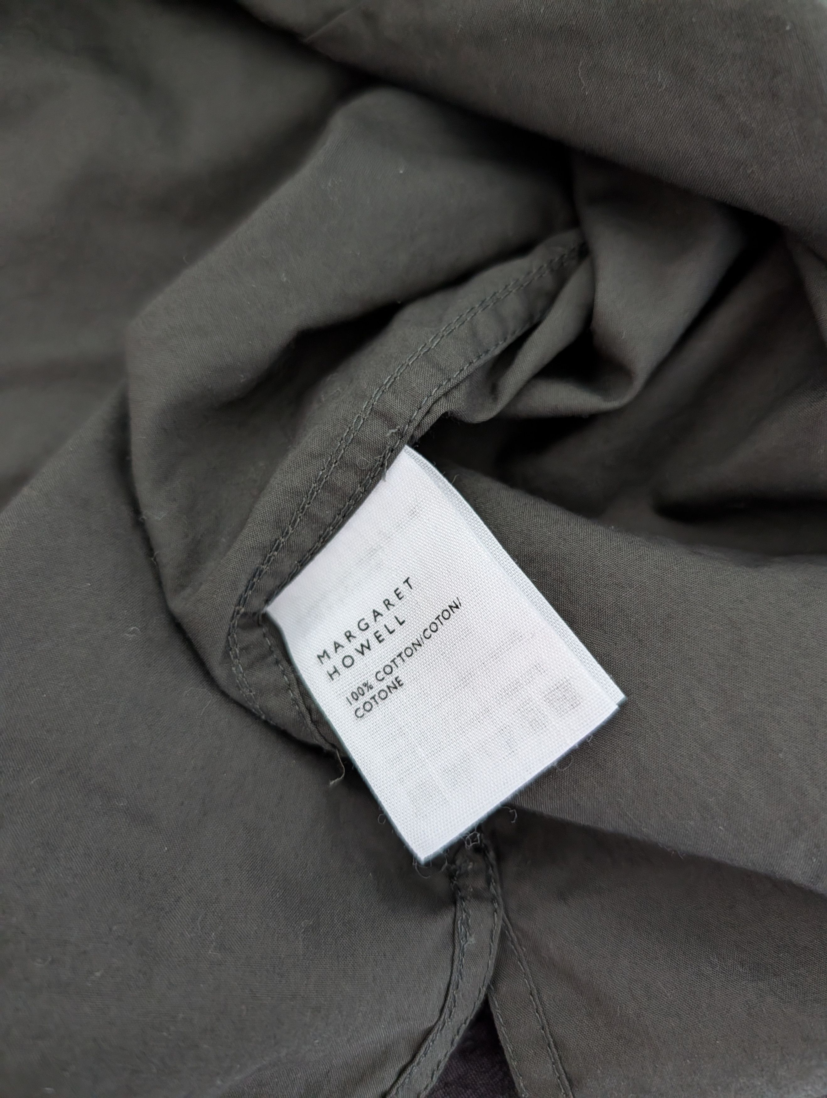 Margaret Howell Offset Placket Shirt Dark Green Size US S / EU 44-46 / 1 - 7 Thumbnail