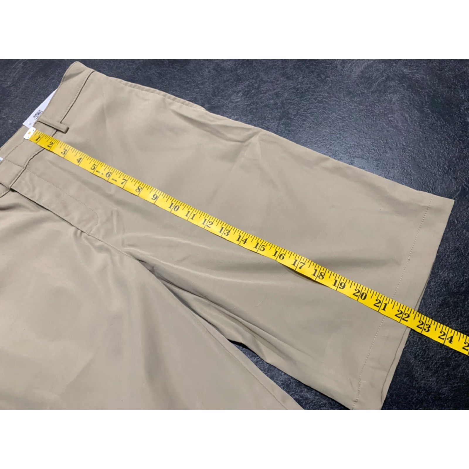 Vintage DENNIS Uniform Men’s Khaki Shorts Sz 32 Polyester Tech Regular Men Casual 32 Beige Chino Polyester Size US 32 / EU 48 - 7 Thumbnail