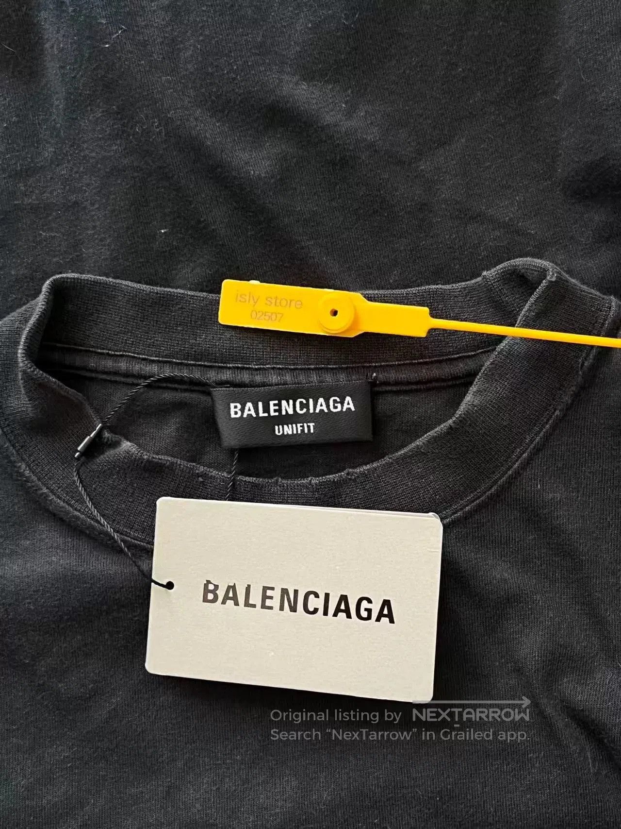Balenciaga Balenciaga Men's Logo Print Short Sleeve T-Shirt. Size US L / EU 52-54 / 3 - 5 Thumbnail