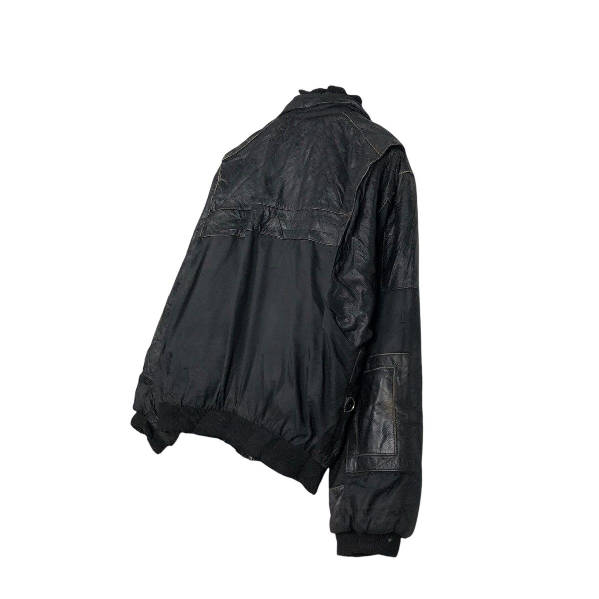Japanese Brand 📌Vintage Biker Genuine Leather Jacket CKX Issey Miyake Size US M / EU 48-50 / 2 - 11 Thumbnail