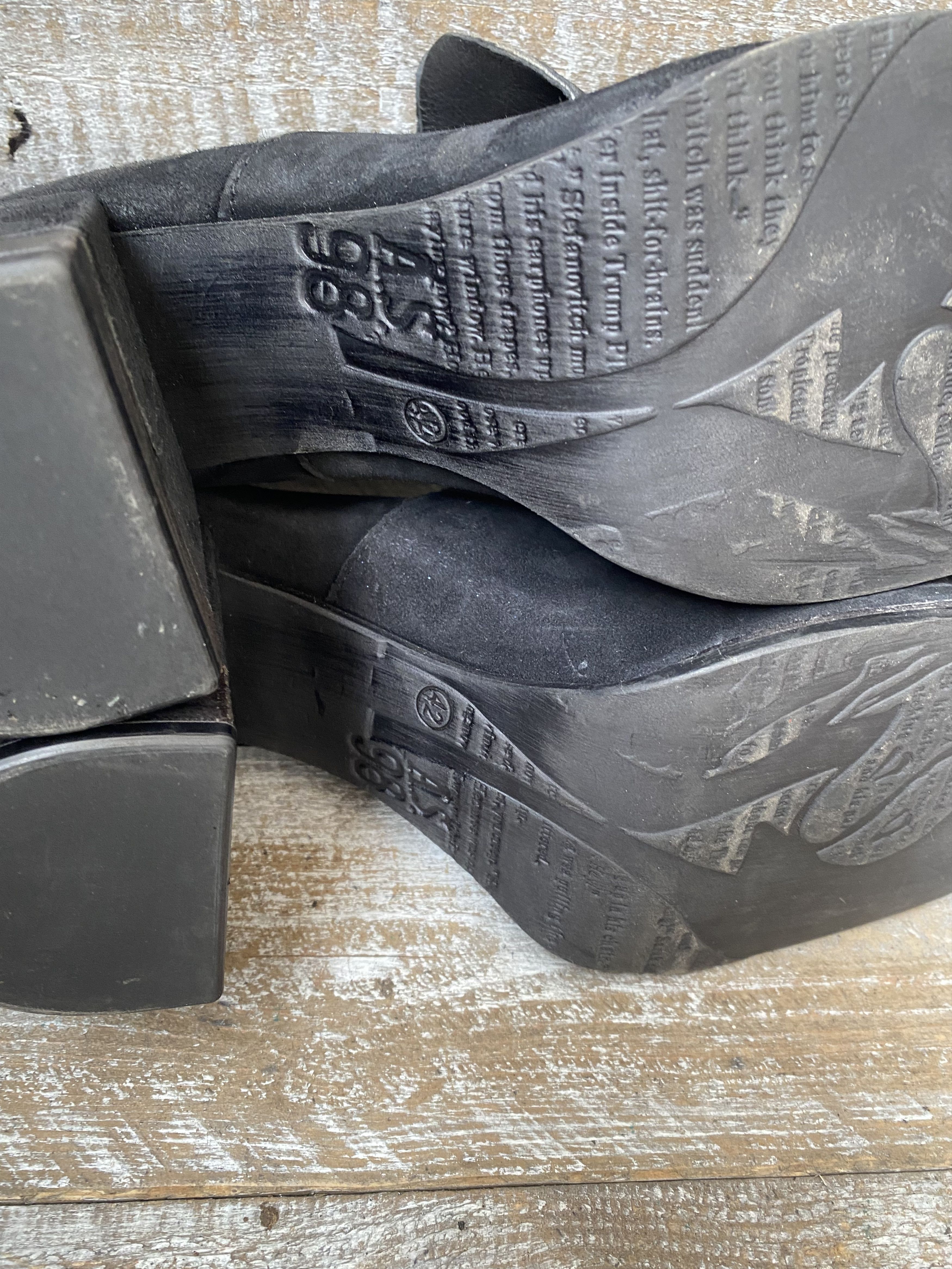 A.S.98 As. 98 platform suede heel boot, grunge. Avant garde sz42 Size US 12 / IT 42 - 12 Thumbnail