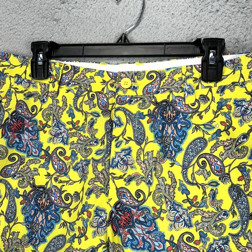 Vintage Hreski Shorts Mens 34 Yellow Paisley Performance Chino Golf Stretch Pockets NEW Size US 34 / EU 50 - 5 Thumbnail