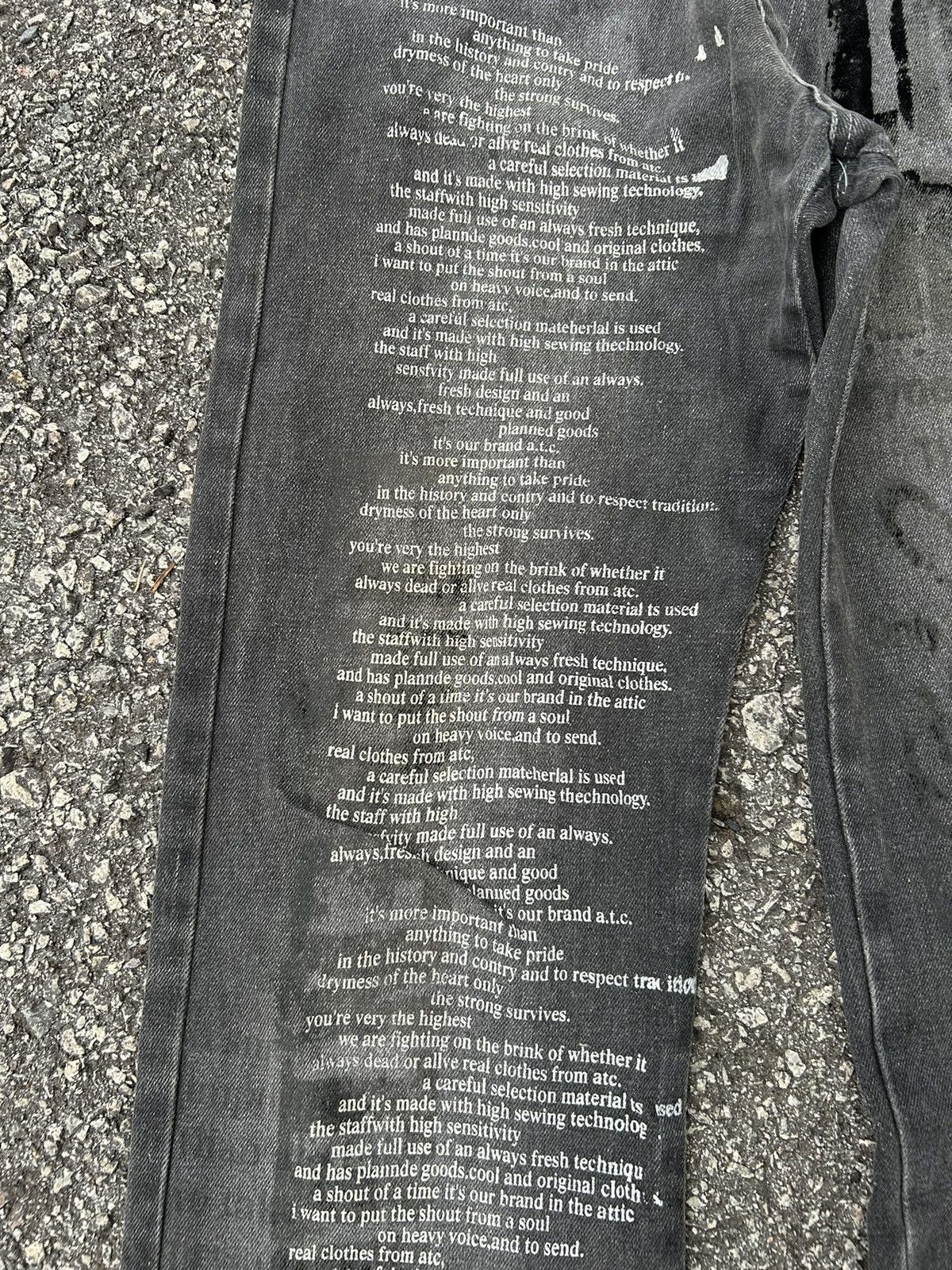 In The Attic in The Attic Poem Denim Junya Watanabe CDG☠️🎌☠️ Size US 32 / EU 48 - 5 Thumbnail