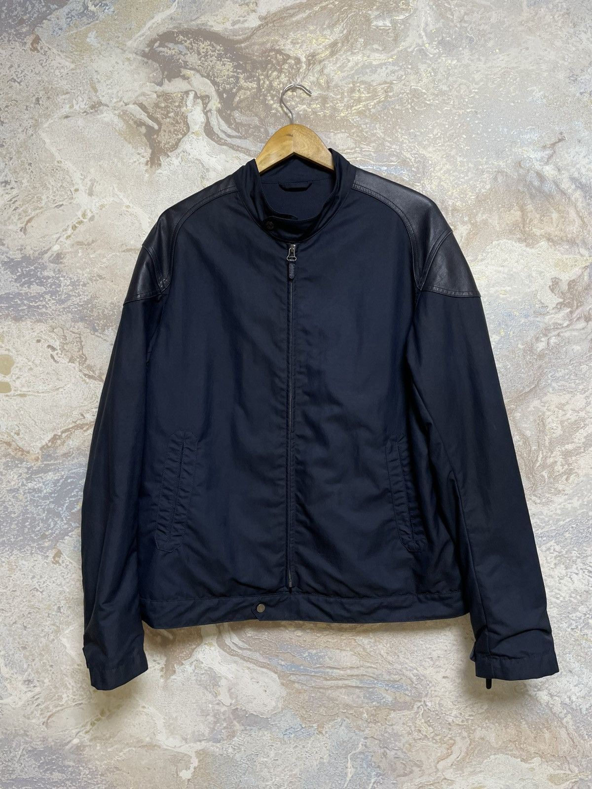 Alfred Dunhill Vintage Dunhill Biker Leather Jacket Black size L Size US L / EU 52-54 / 3 - 1 Thumbnail