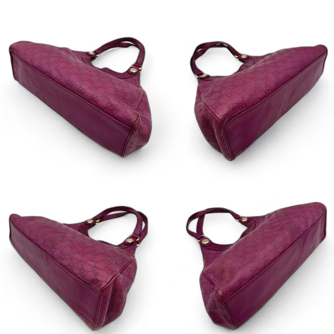 Gucci Gucci - shoulder bag purple bodeaux GG pattern patent Size ONE SIZE - 5 Thumbnail