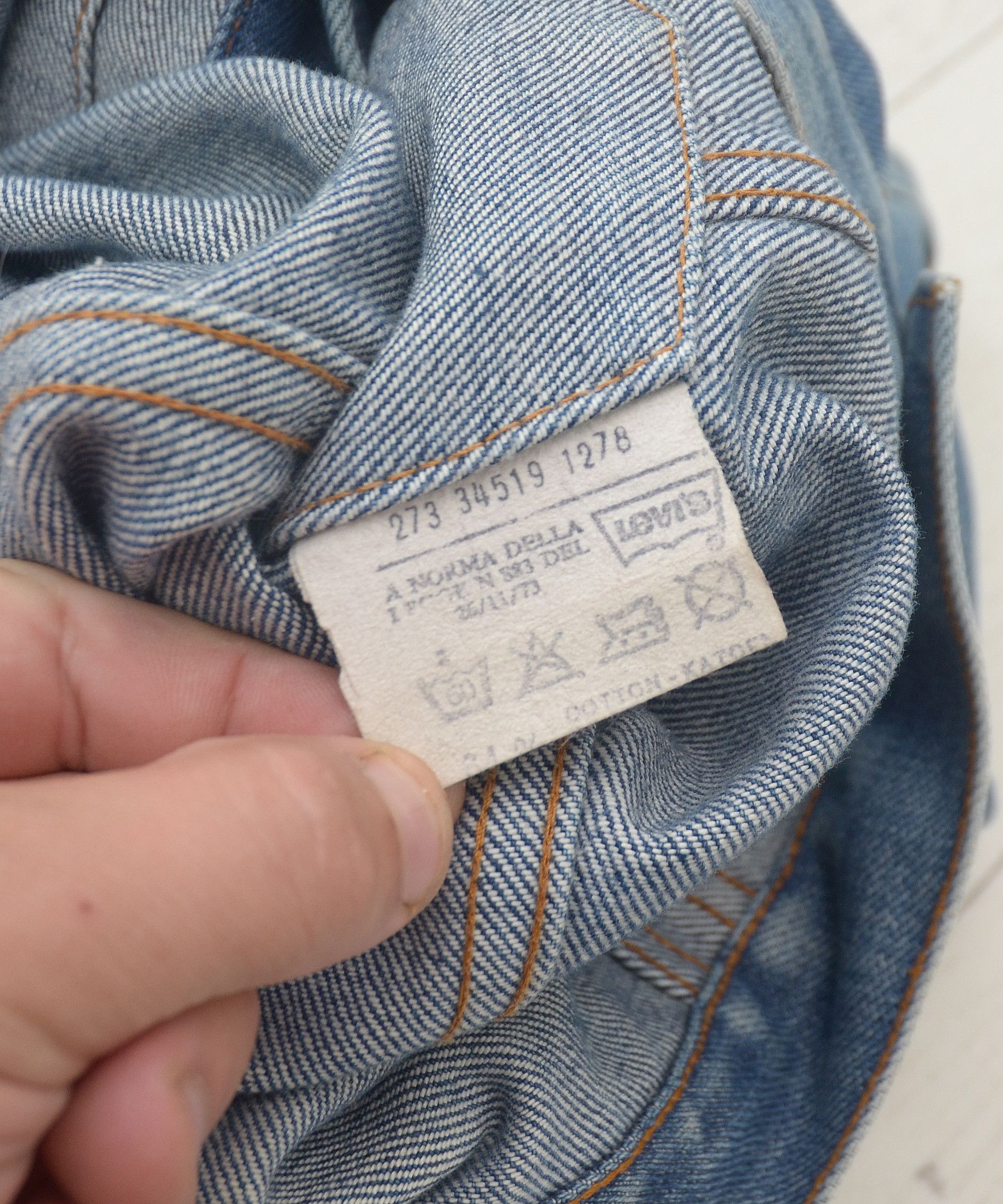 Levi's × Levi's Vintage Clothing × Vintage Vintage 70’s Levi’s Denim Jacket Washed Made in France Size S / US 4 / IT 40 - 10 Thumbnail