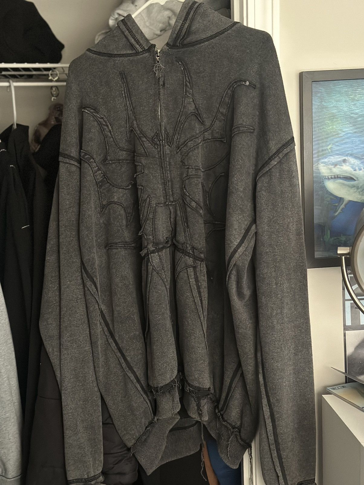 Other Pholoh phantom Black zip-up sweatshirt with a unique design Size US XL / EU 56 / 4 - 2 Thumbnail