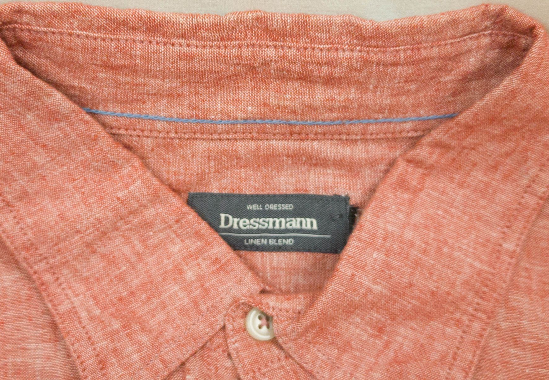 Other DRESSMANN SHIRT SHORT SLEEVE LINEN COTTON SIZE XL VGC Size US XL / EU 56 / 4 - 5 Thumbnail