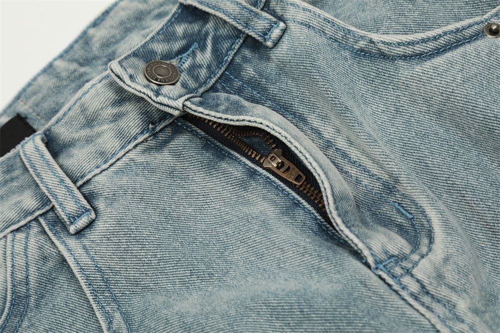 Japanese Brand × Jean Light blue washed pleated oversize trendy jeans for men Size US 32 / EU 48 - 5 Thumbnail