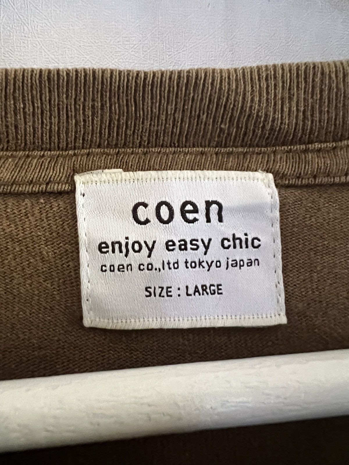 Japanese Brand coen T-Shirt – Clean Minimalist Japanese Streetwear Size US L / EU 52-54 / 3 - 3 Thumbnail