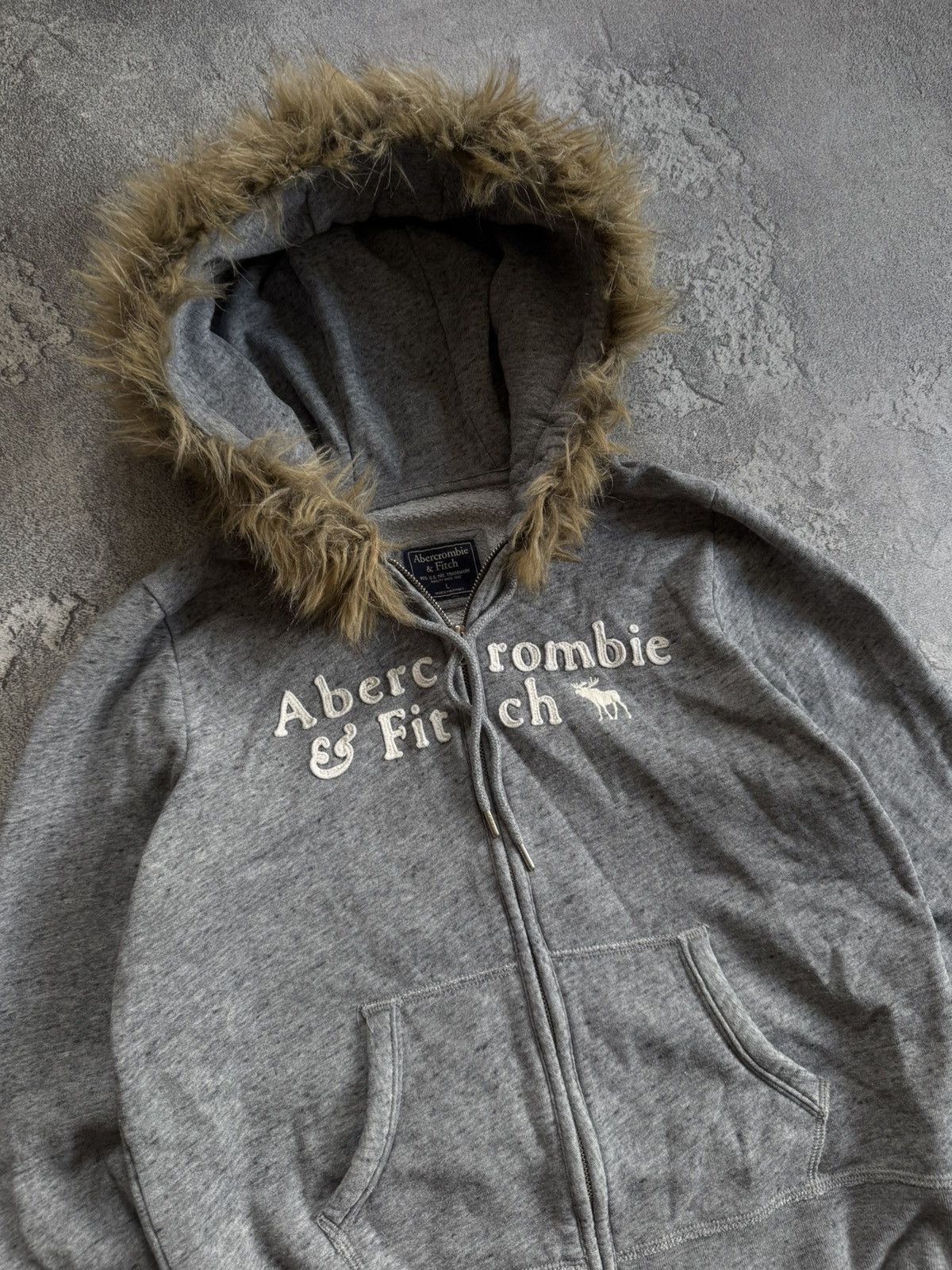 Abercrombie & Fitch Abercrombie & Fitch Y2K Fur Faux hoodie if six was nine LGB Size L / US 10 / IT 46 - 2 Thumbnail