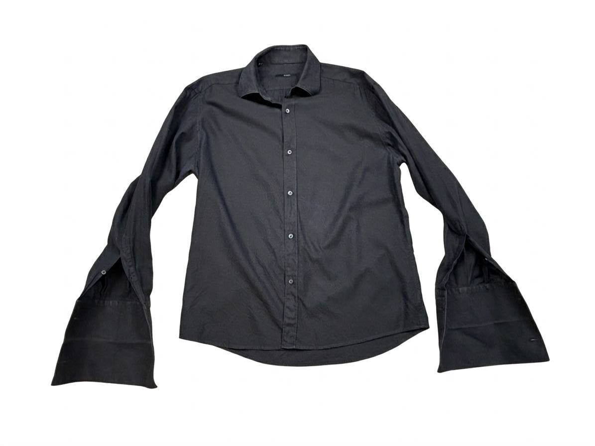 Gucci Gucci Black Cotton Shirt Size 41/16 Italy Long Cuffs Size US L / EU 52-54 / 3 - 1 Thumbnail