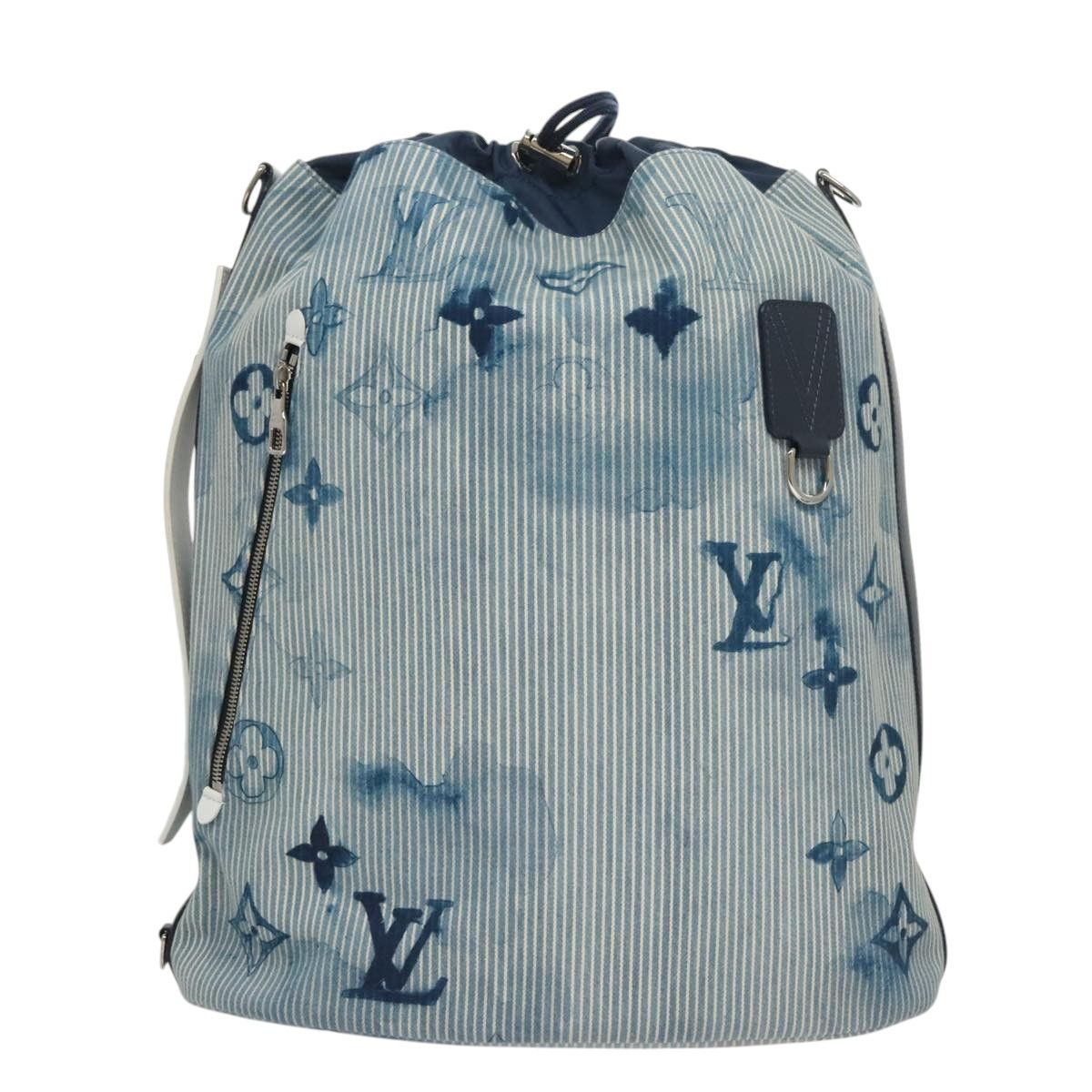 Marin Blue Canvas Shoulder Bag (Pre-Owned)