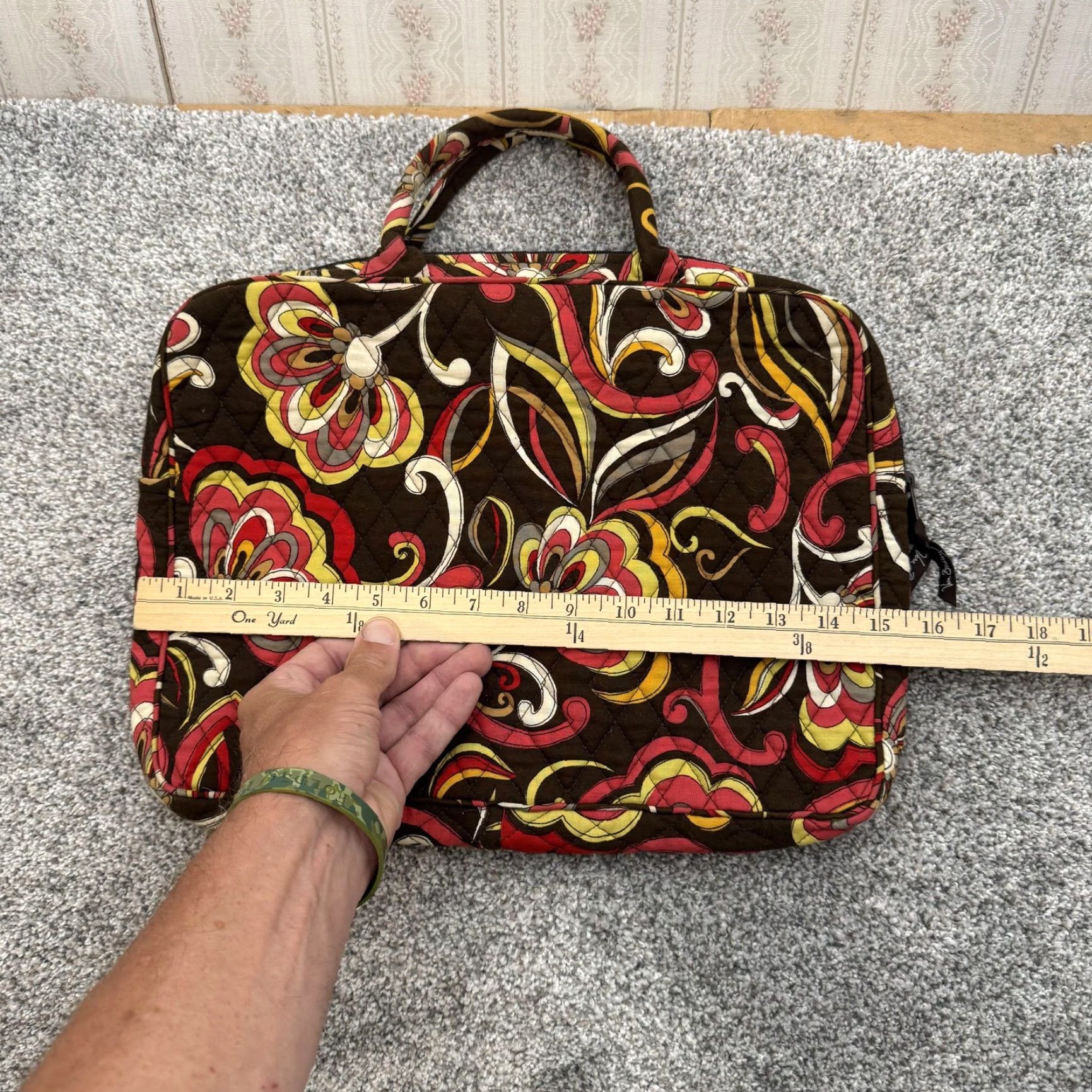 Vera Bradley Vera Bradley Laptop Bag Womens Large Floral Quilted Briefcase Carry Case Size ONE SIZE - 2 Thumbnail