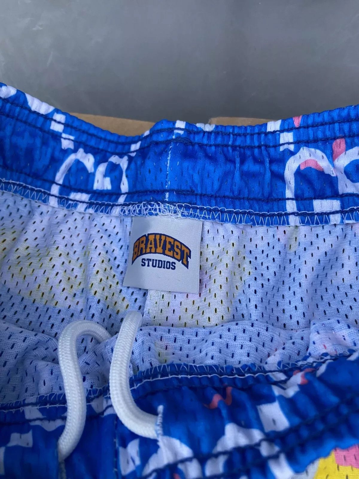 Bravest Studios ⚡️Bravest Studios GG Blue Cotton Candy Mesh Shorts Small⚡️ Size US 29 - 3 Thumbnail
