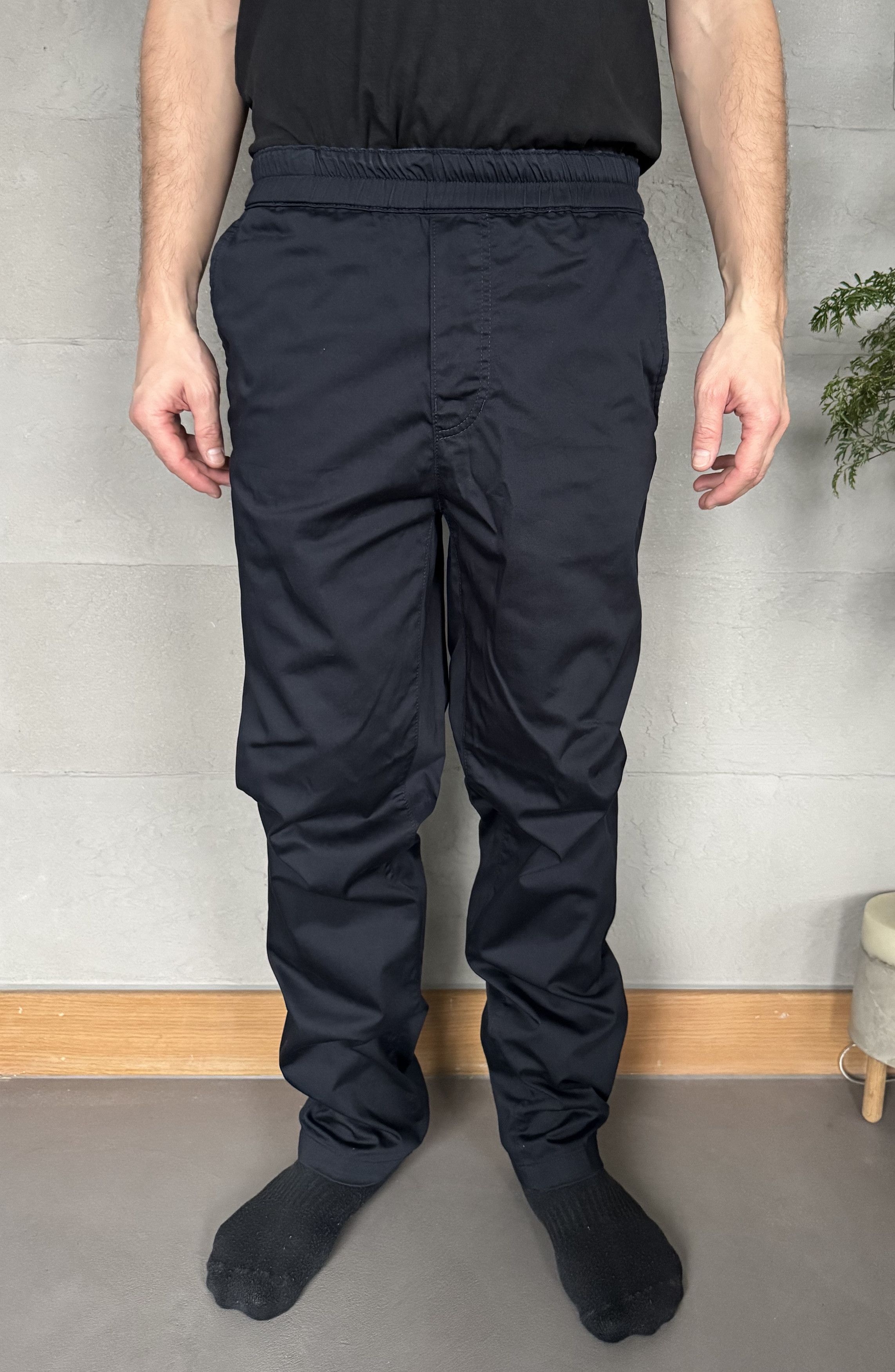 Acne Studios Acne Studios Paco Satin Drawstring Trousers, Navy Size US 30 / EU 46 - 1 Thumbnail