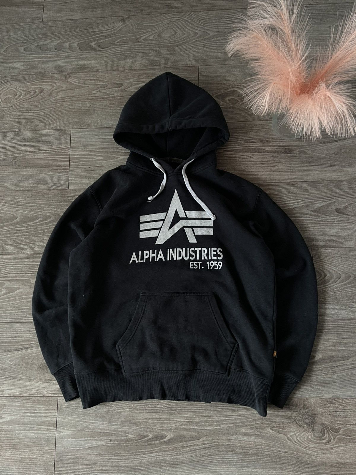 Alpha Industries × Vintage ‼️Vintage Rare Alpha Industries Bug Logo Aviator Hoodie‼️ Size US L / EU 52-54 / 3 - 1 Thumbnail