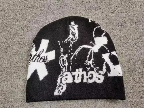 Other Spider Web Sword Graphic No Cuff Beanie Hat Black Size ONE SIZE - 3 Thumbnail