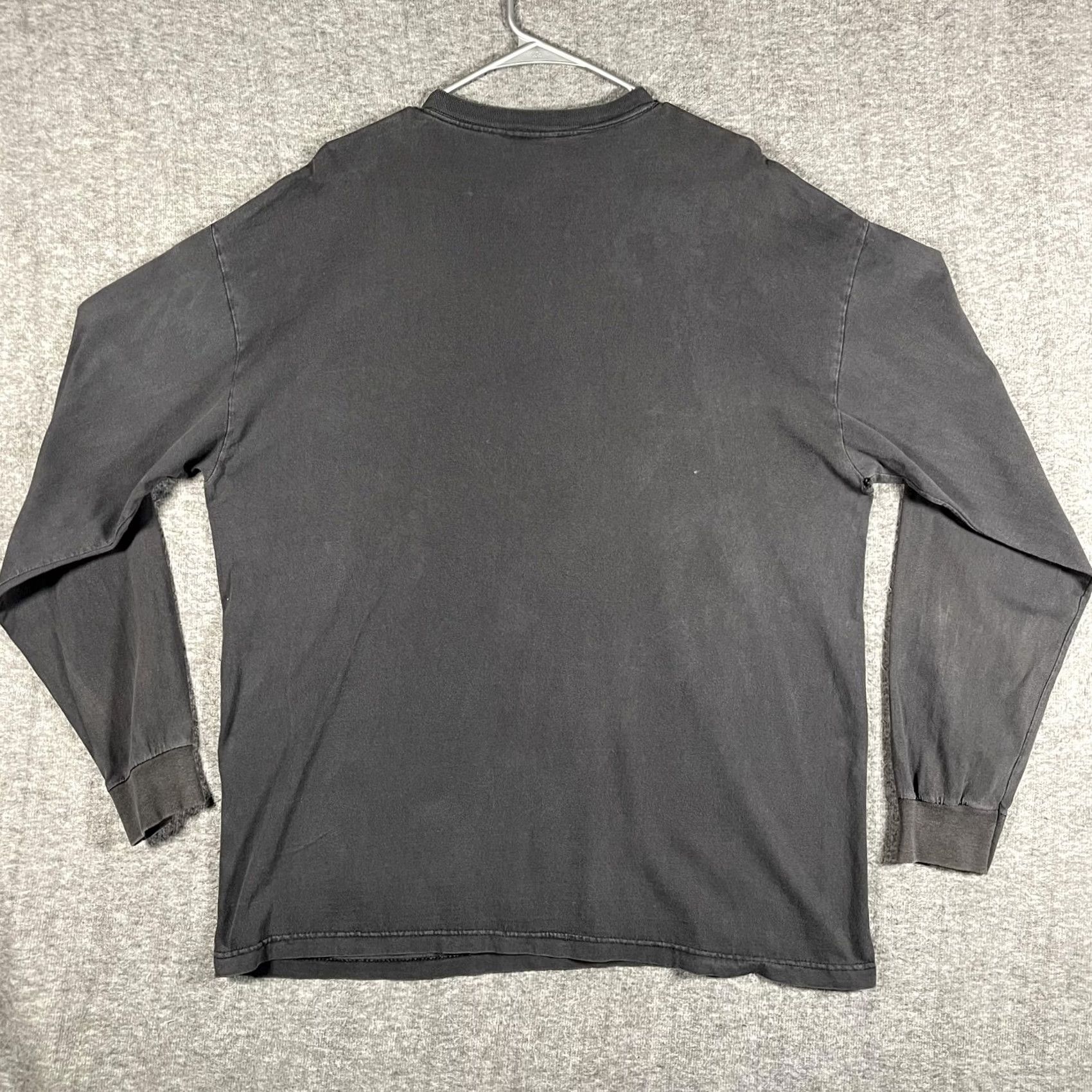 Adidas VINTAGE Adidas Shirt Mens XL Black Long Sleeve Embroidered Logo Made USA 90s Size US XL / EU 56 / 4 - 2 Thumbnail