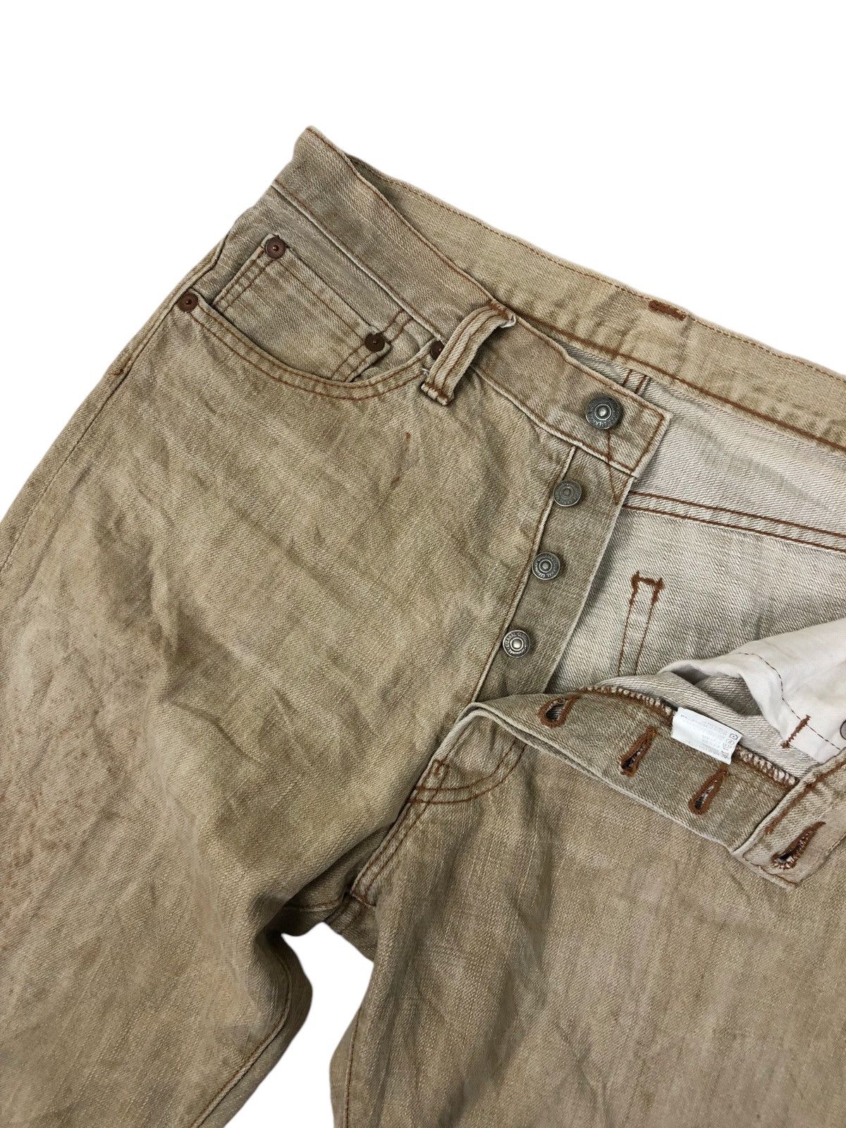 Eternal × Japanese Brand Eternal Distress Ripped Dirty Patina Denim Jeans Size US 31 - 9 Thumbnail