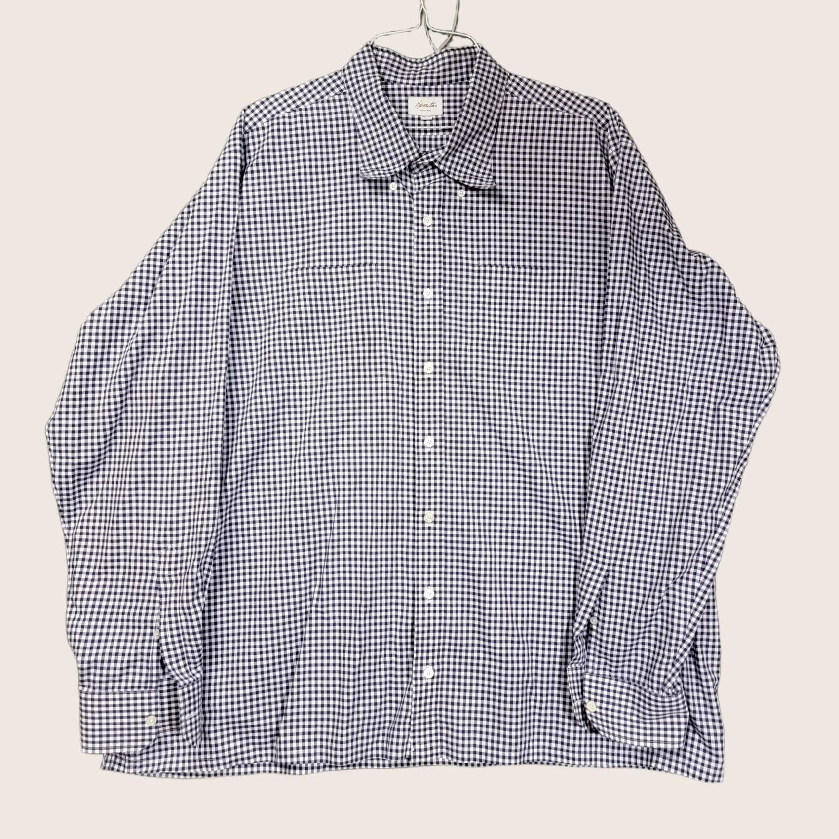 Hamilton Hamilton Shirt Co Button Shirt Mens 3XL Blue Long Sleeve Casual Shirt Size US XXL / EU 58 / 5 - 1 Thumbnail