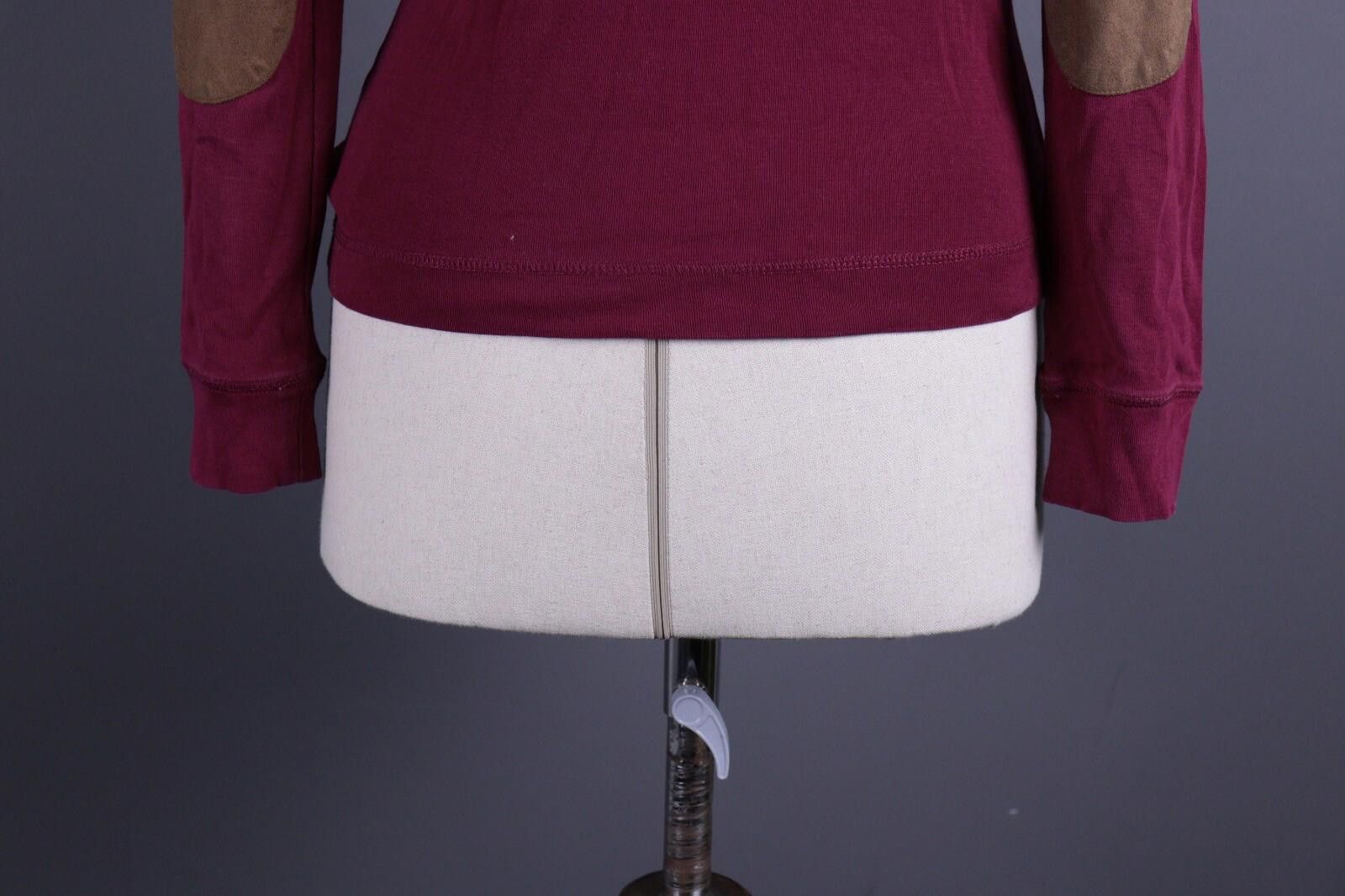 Designer Lauren Jeans Co. Ralph Lauren Burgundy Top Shirt Sz M Size M / US 6-8 / IT 42-44 - 9 Thumbnail