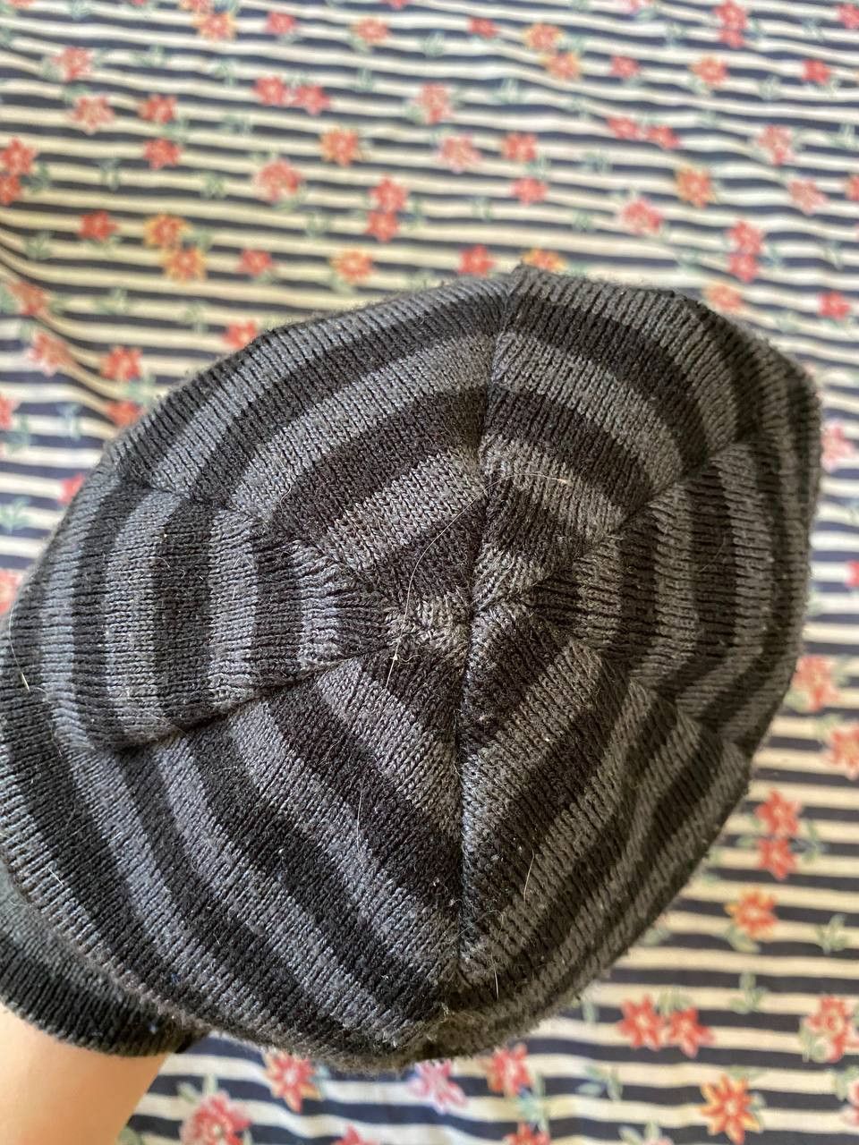 Nike Vintage Nike Striped Beanie Hat Size ONE SIZE - 5 Thumbnail
