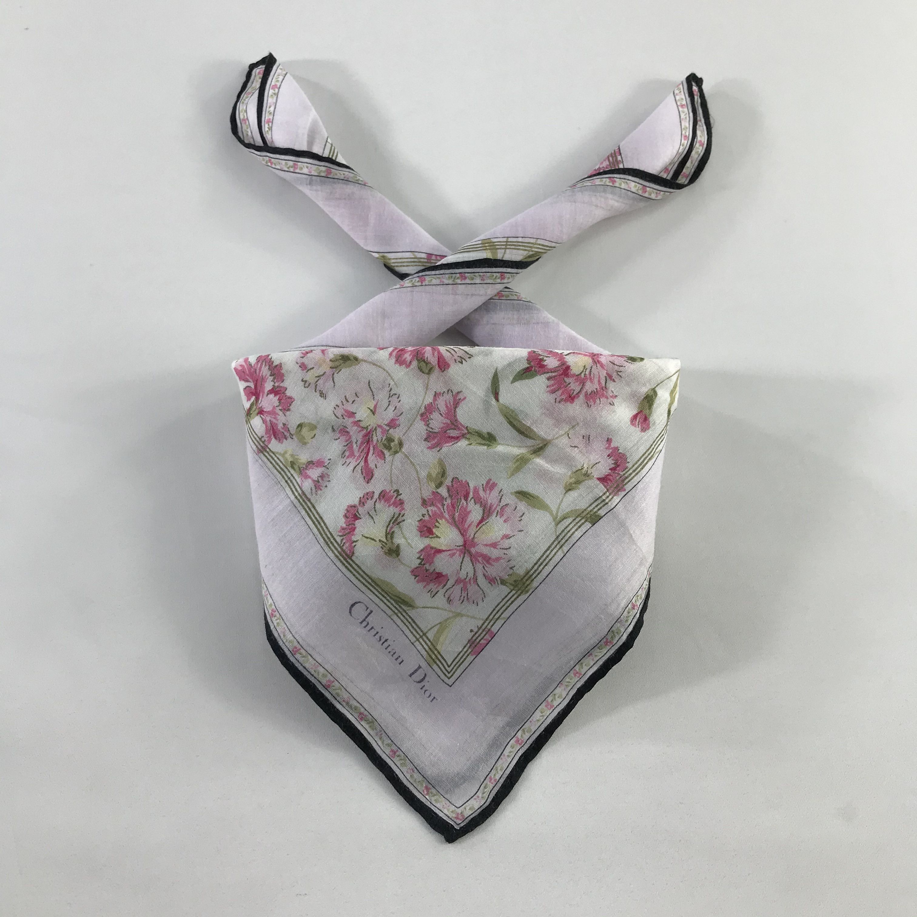 Christian Dior Monsieur × Vintage Christian Dior Bandana / Handkerchief / Neckerchief - S672 Size ONE SIZE - 3 Thumbnail